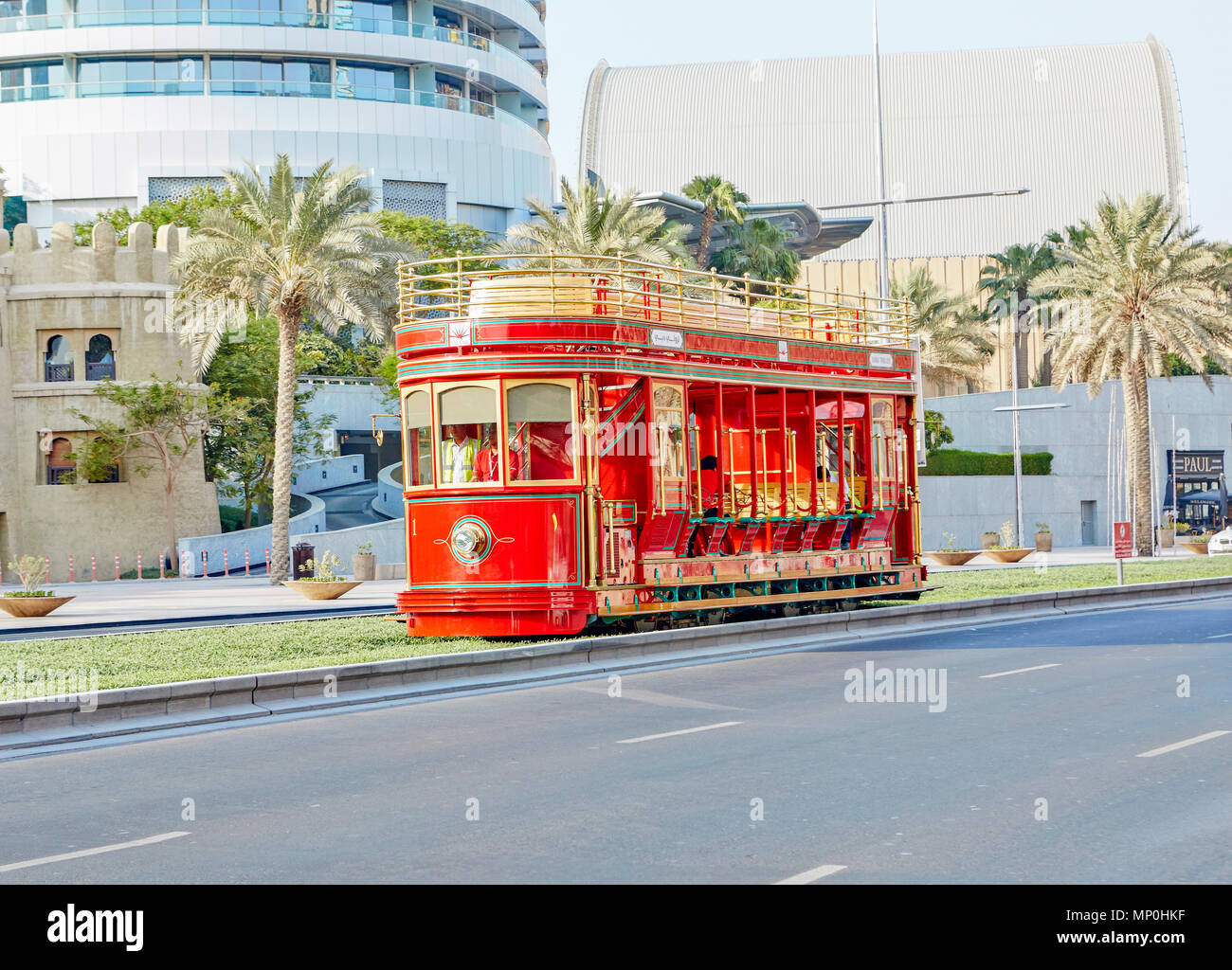 Great Bits of Dubai-Sheikh Mohammed Bin Rashid Boulevard Stock Photo