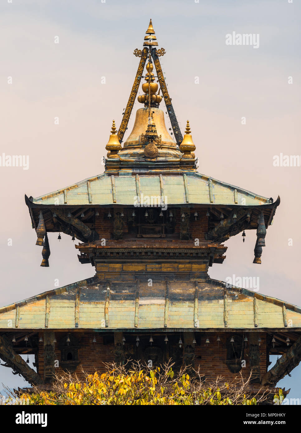 Detail Taleju Temple, Durbar Square in Kathmandu, Nepal Stock Photo