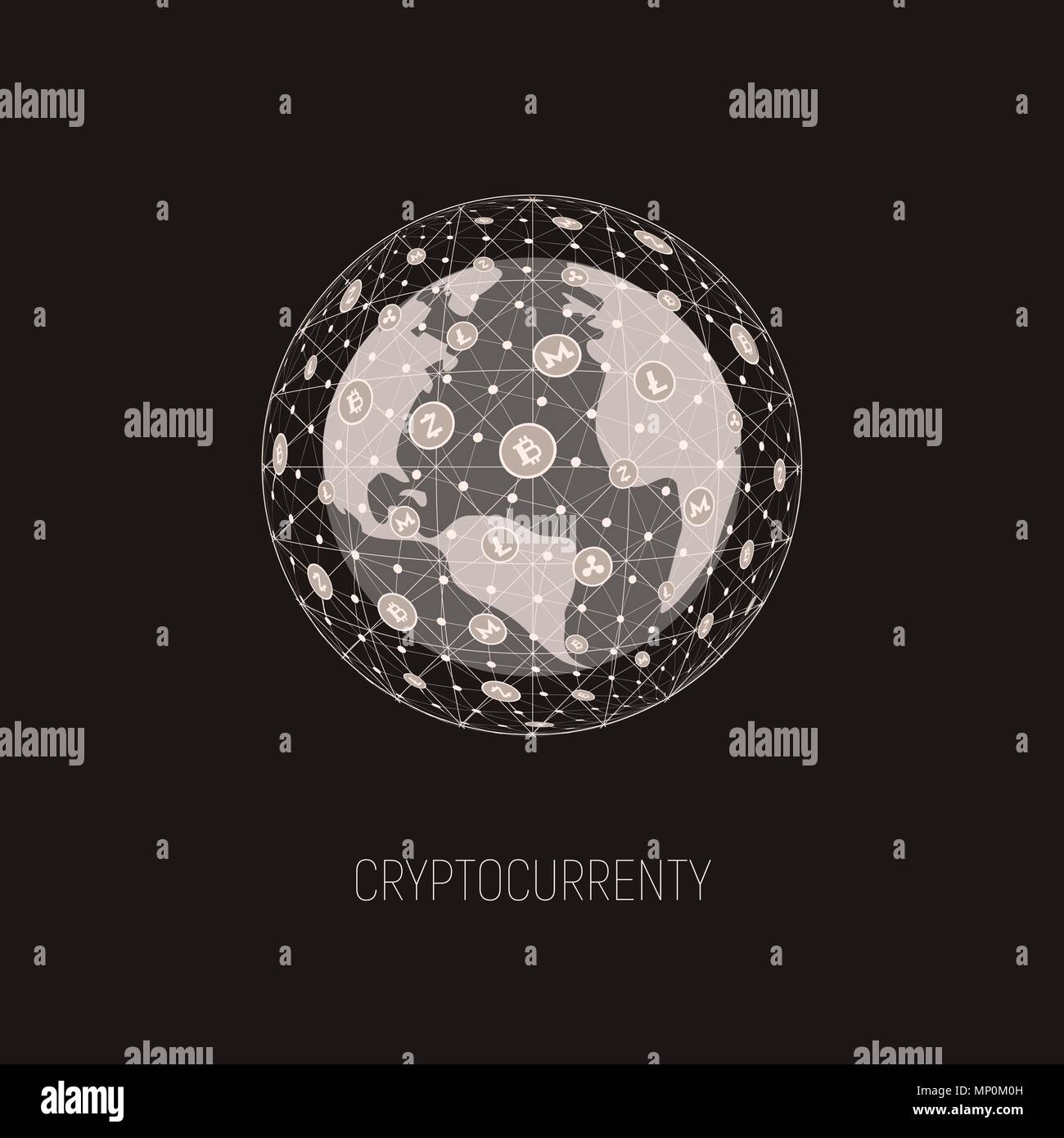 Concept global technologies Stock Vector
