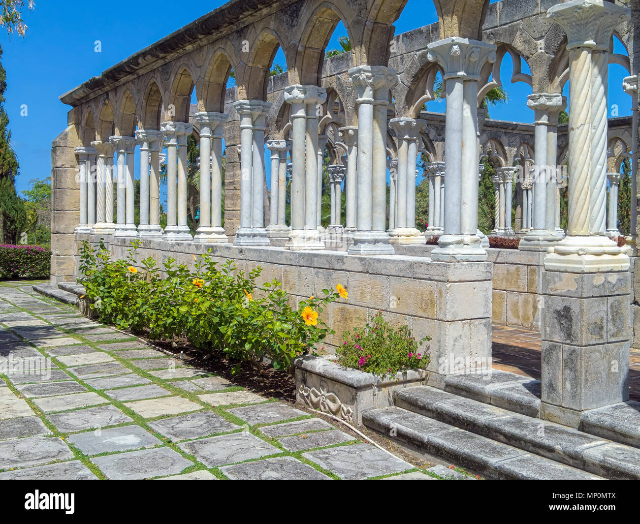 old Roman style architecture in Versailles Garden on Paradise Island in ...
