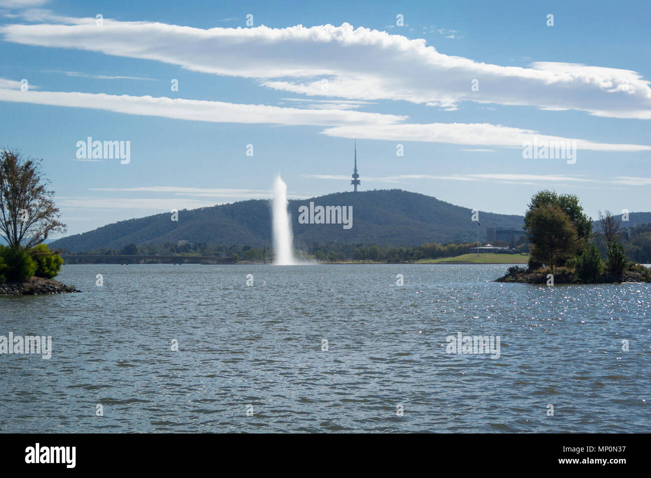 The Captain Cook Memorial Water Jet, Lake Burley Griffin, Canberra