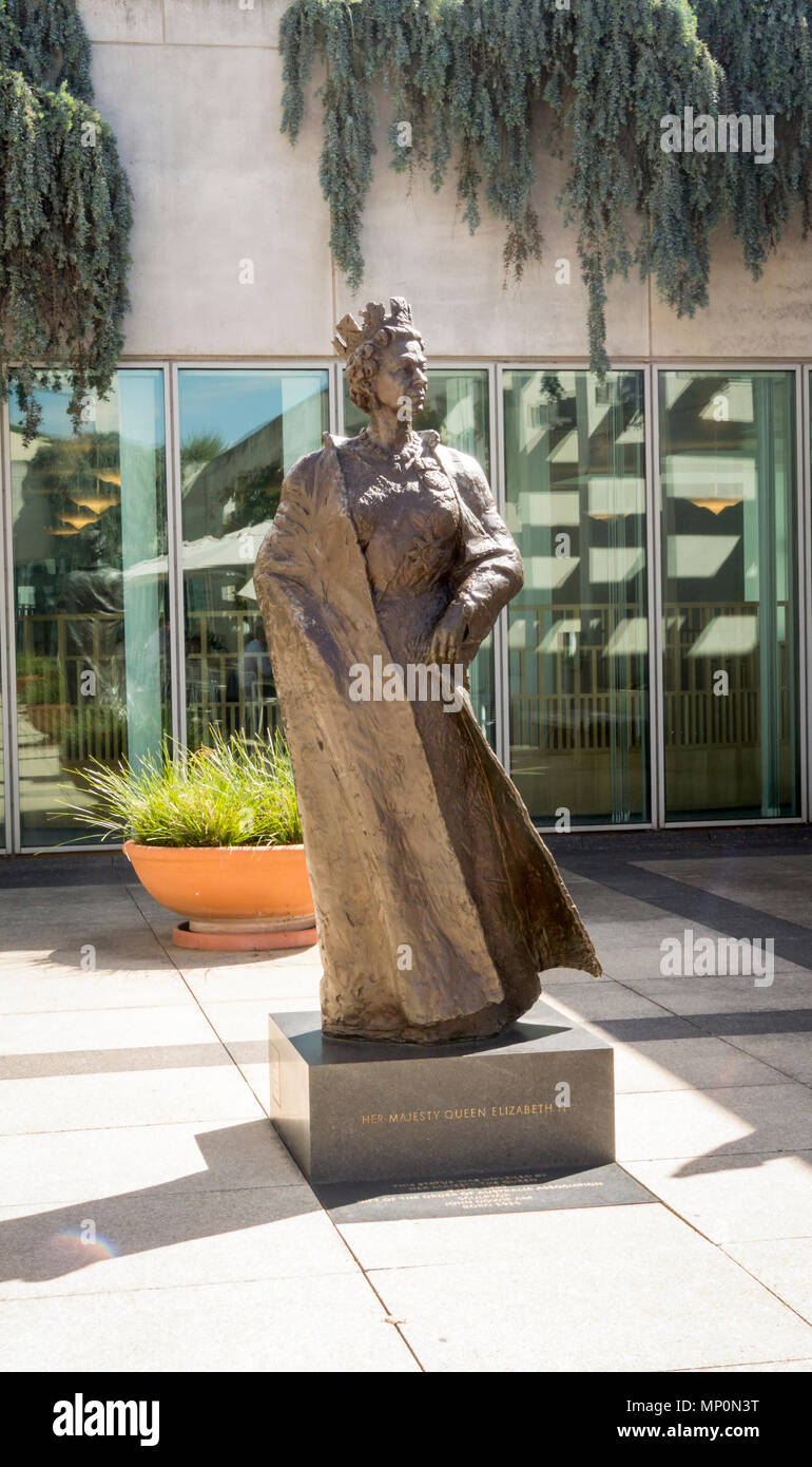 Statue of Queen Elizabeth II in the Parliament Building, Canberra, ACT