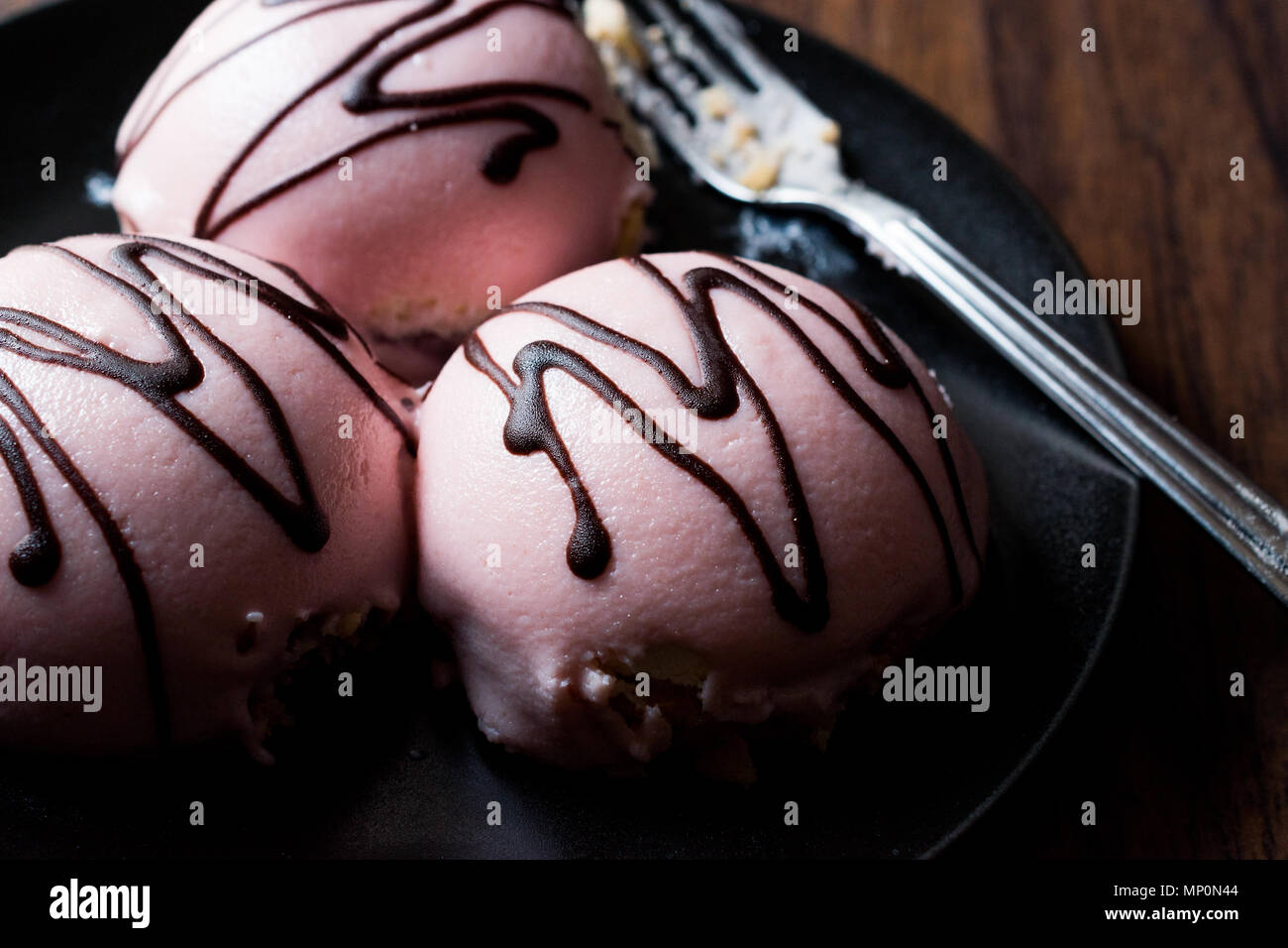 Pink Princess Cream Cake with Almond Paste / Marzipan and Chocolate