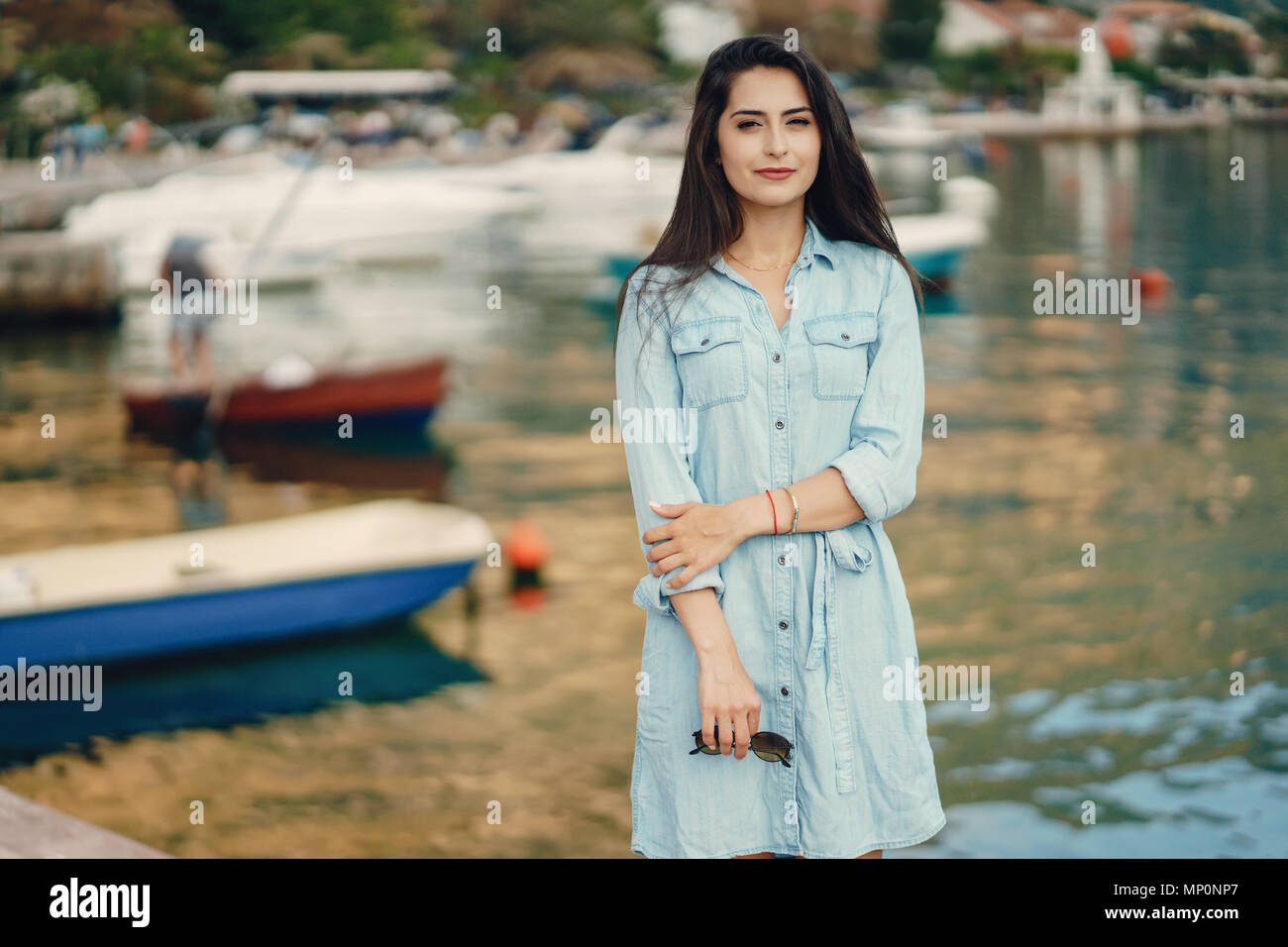 girl by the water Stock Photo - Alamy