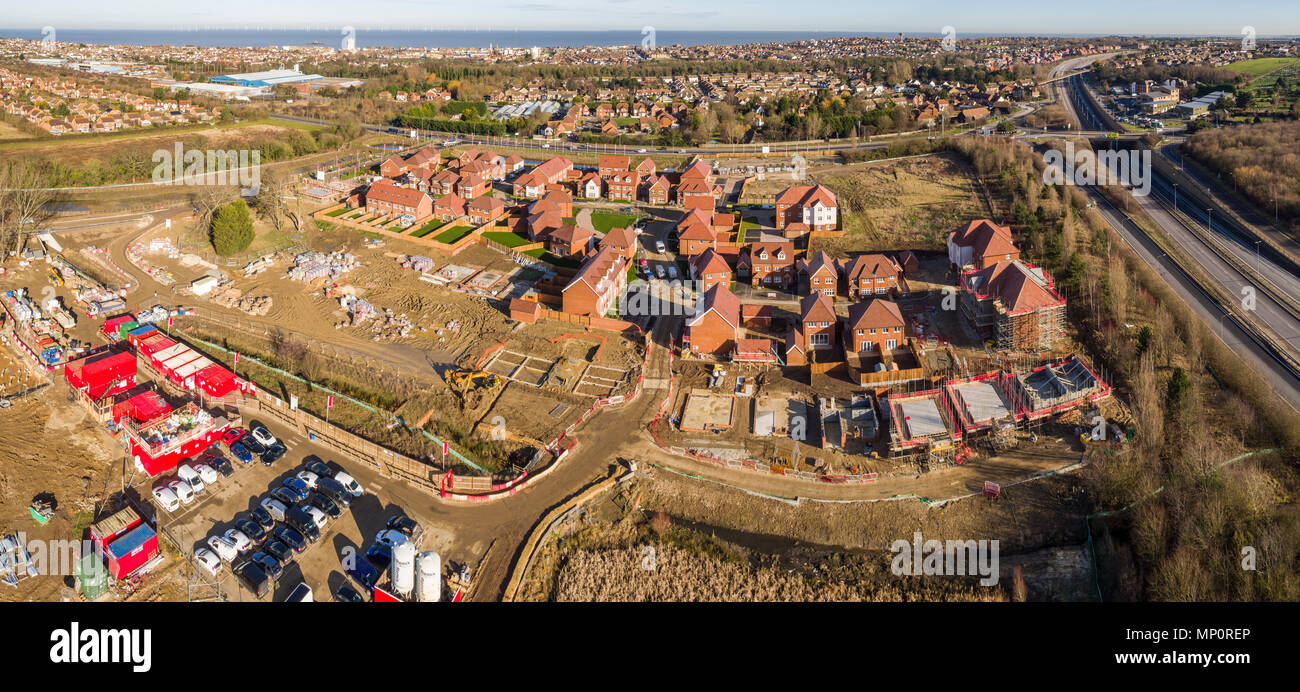 Aerial view of Redrow Homes development The Fairways, located in Herne