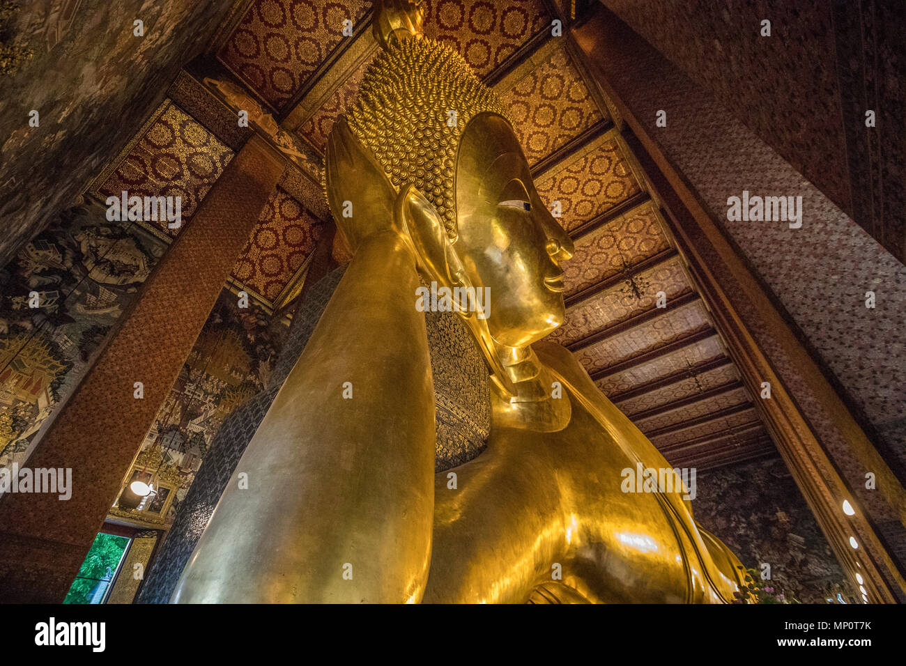 Wat Pho in Bangkok Stock Photo