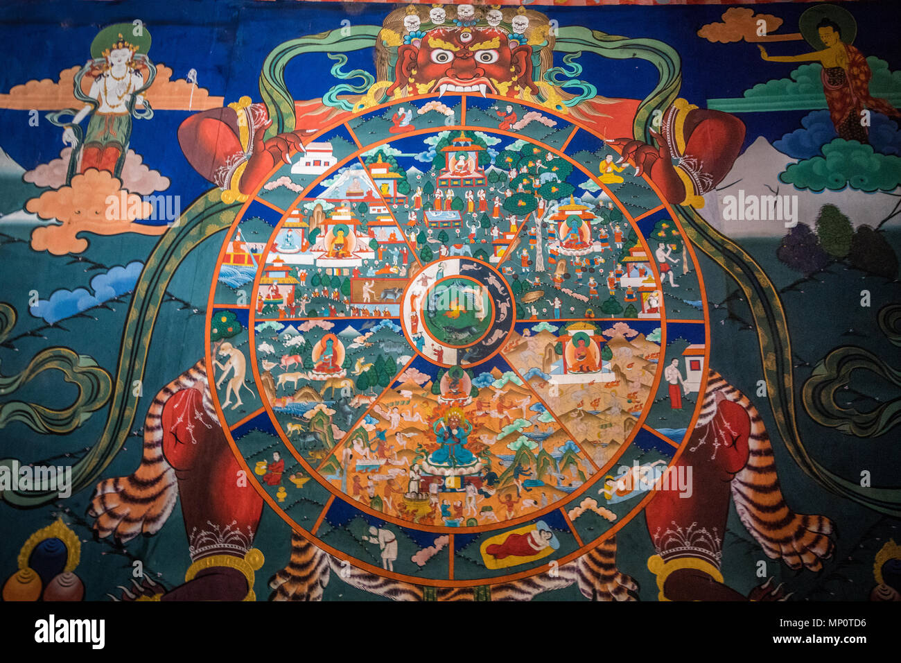 Buddhist wheel of life hi-res stock photography and images - Alamy