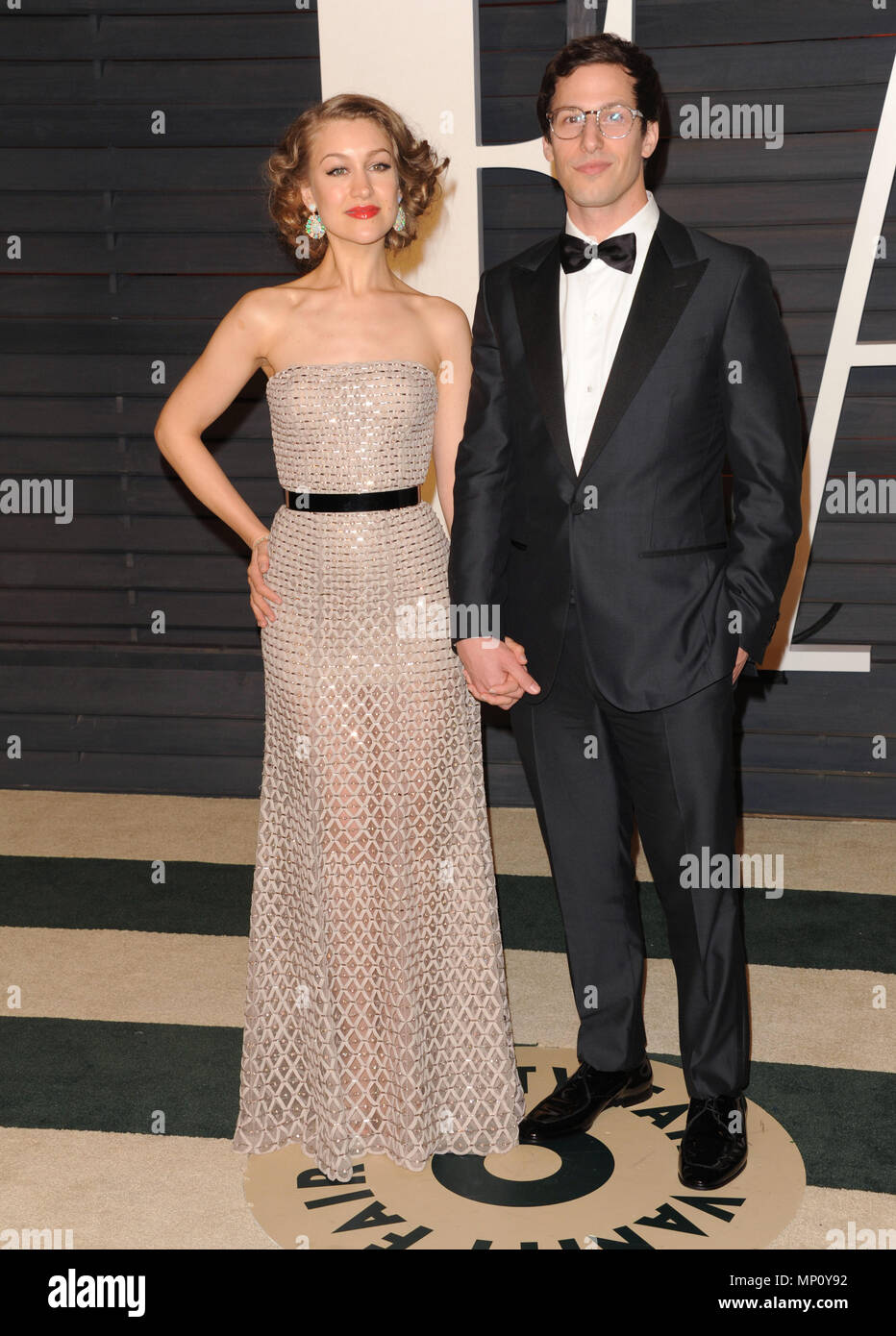 Adam samberg and wife at the 2015 Vanity Fair Oscars party at the ...