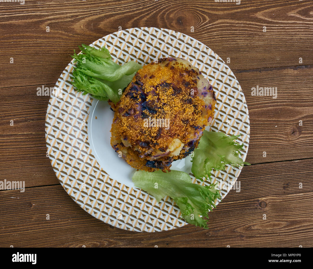 Potato Red Cabbage Tikki indian Potato Cabbage Cutlet Stock Photo Alamy