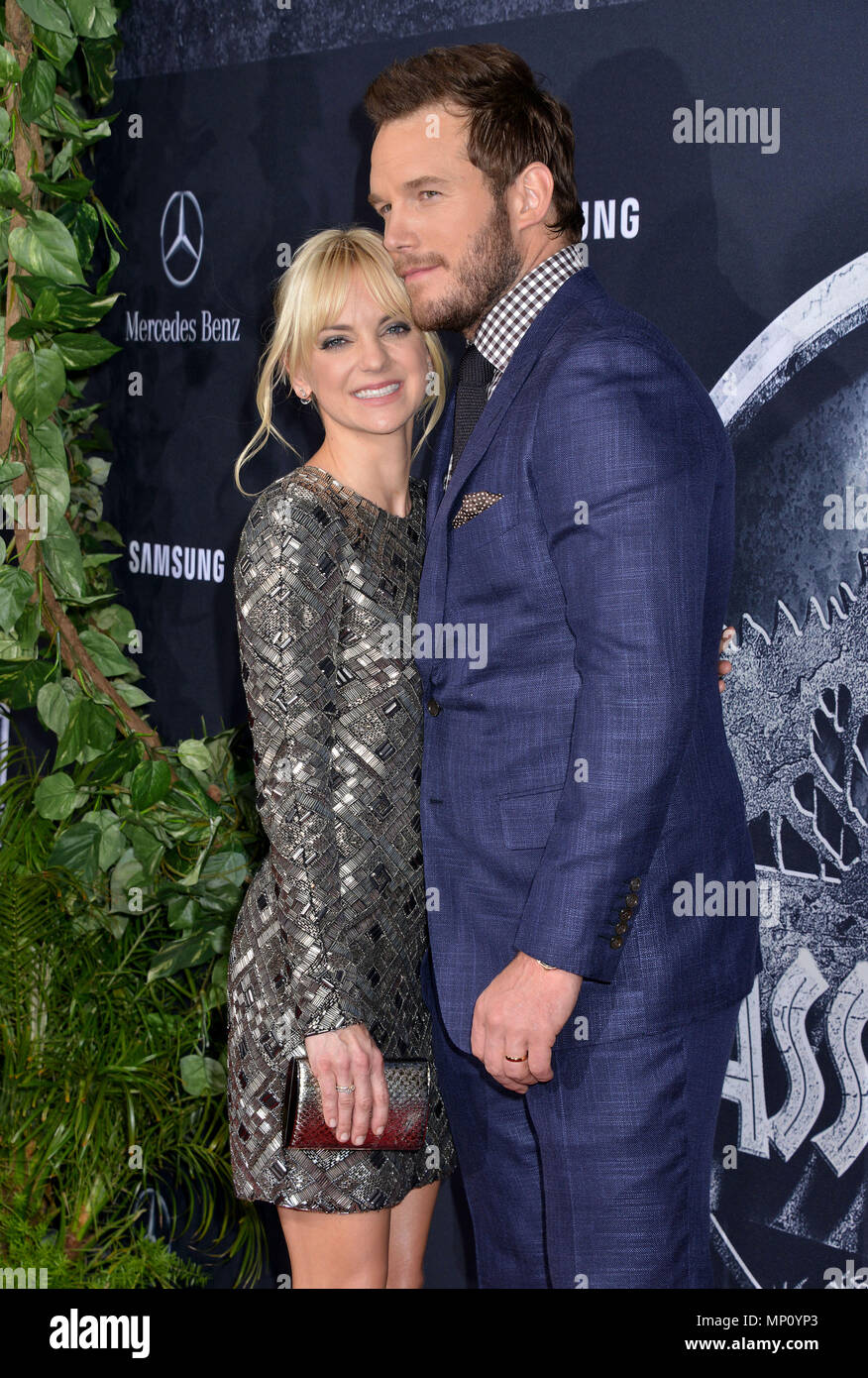 Anna Faris, Chris Pratt 055 at the Jurassic World Premiere at the Hollywood and Highland, Dolby Theatre in Los Angeles.. June, 9, 2015.Anna Faris, Chris Pratt 055 ------------- Red Carpet Event, Vertical, USA, Film Industry, Celebrities,  Photography, Bestof, Arts Culture and Entertainment, Topix Celebrities fashion /  Vertical, Best of, Event in Hollywood Life - California,  Red Carpet and backstage, USA, Film Industry, Celebrities,  movie celebrities, TV celebrities, Music celebrities, Photography, Bestof, Arts Culture and Entertainment,  Topix, vertical,  family from from the year , 2015, i Stock Photo