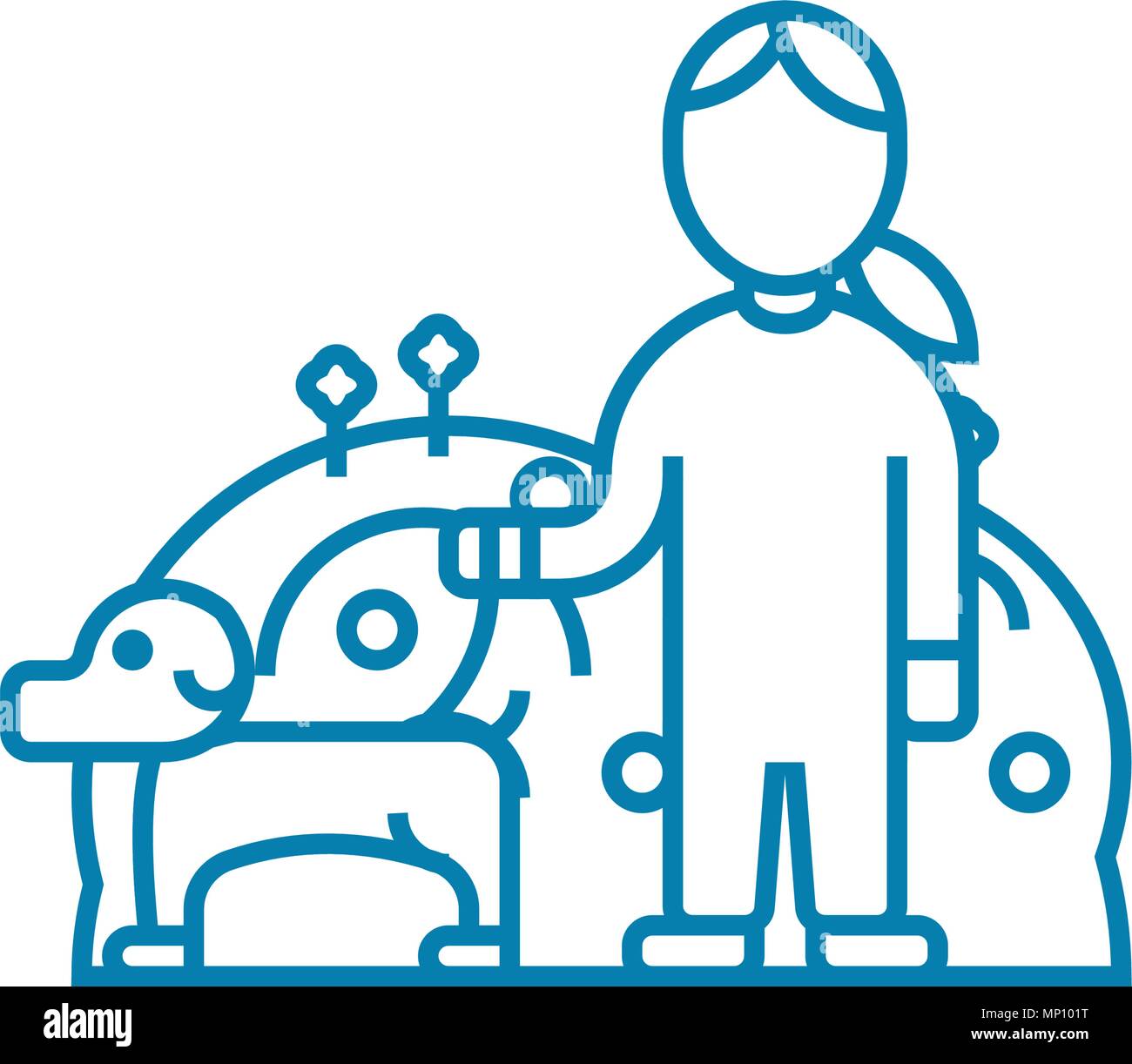 Furniture maker linear icon concept. Furniture maker line vector sign