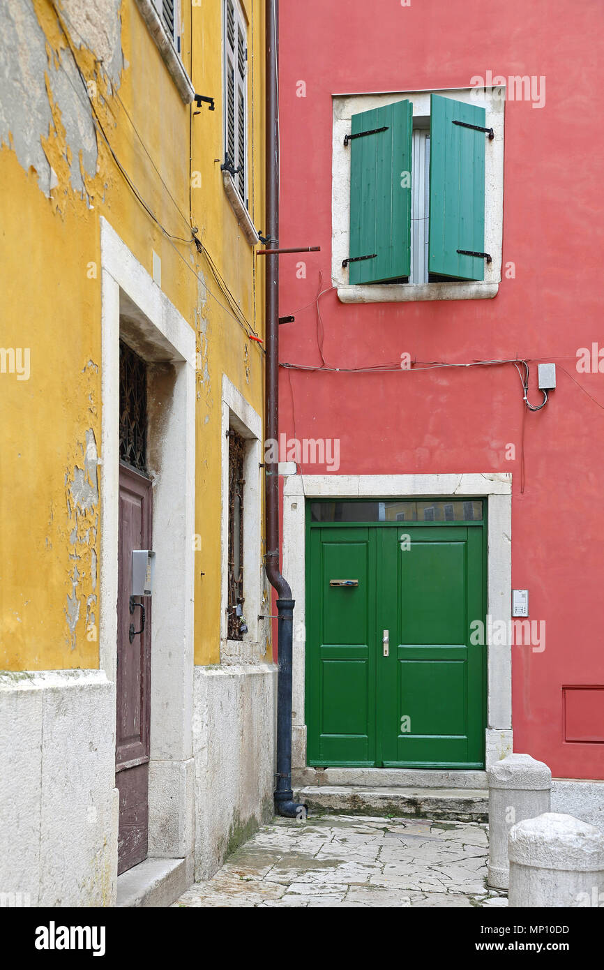 Mediterranean Style House in Charming Town Rovinj Croatia Stock Photo ...