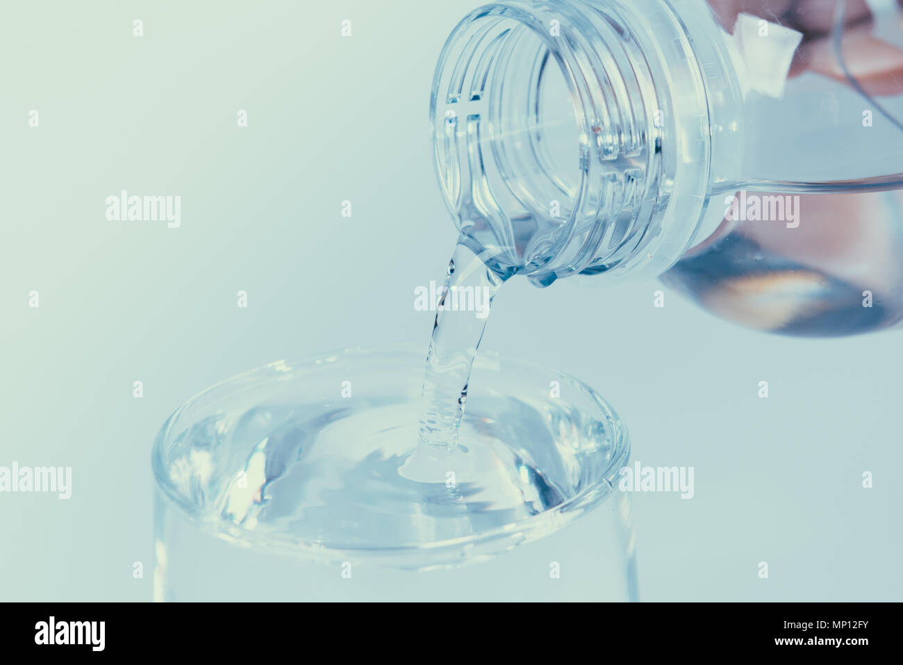 water poured into the glass, fresh and pure water, world of water day ...