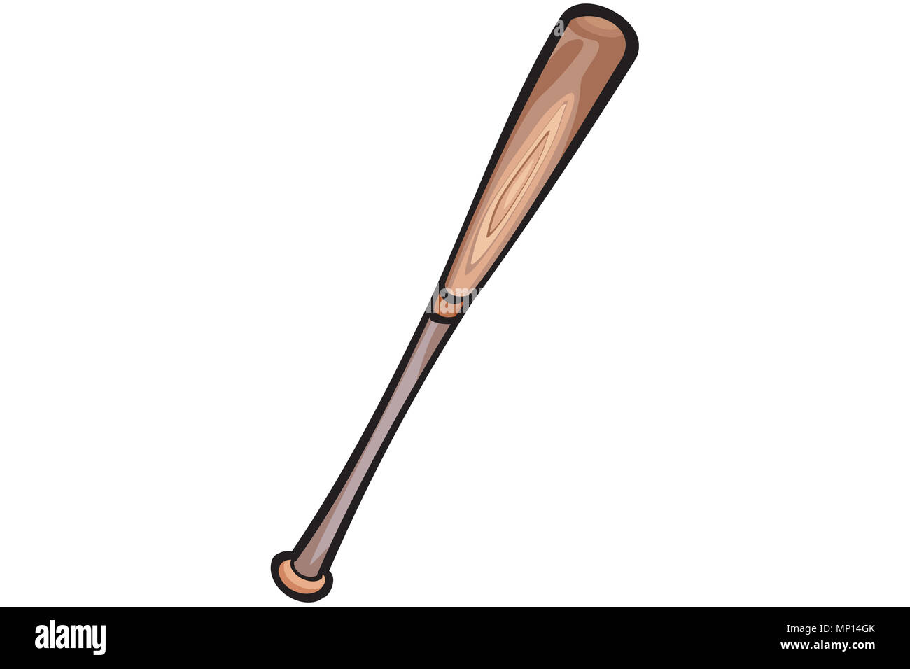 Illustrated image of a baseball bat Stock Photo Alamy