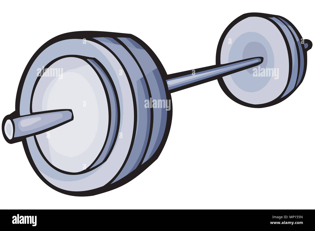 Illustrated image of a Barbell weight Stock Photo Alamy