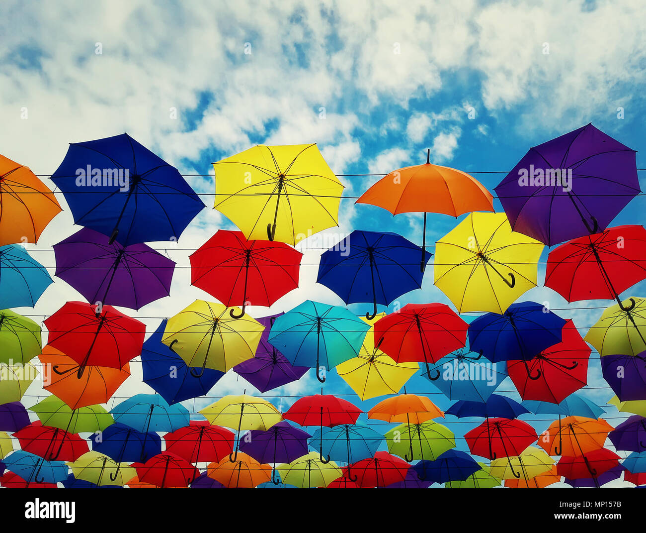 Art hanging umbrellas hires stock photography and images Alamy