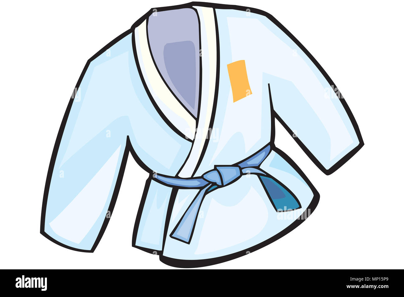 Illustrated image of a Karate dress Stock Photo - Alamy
