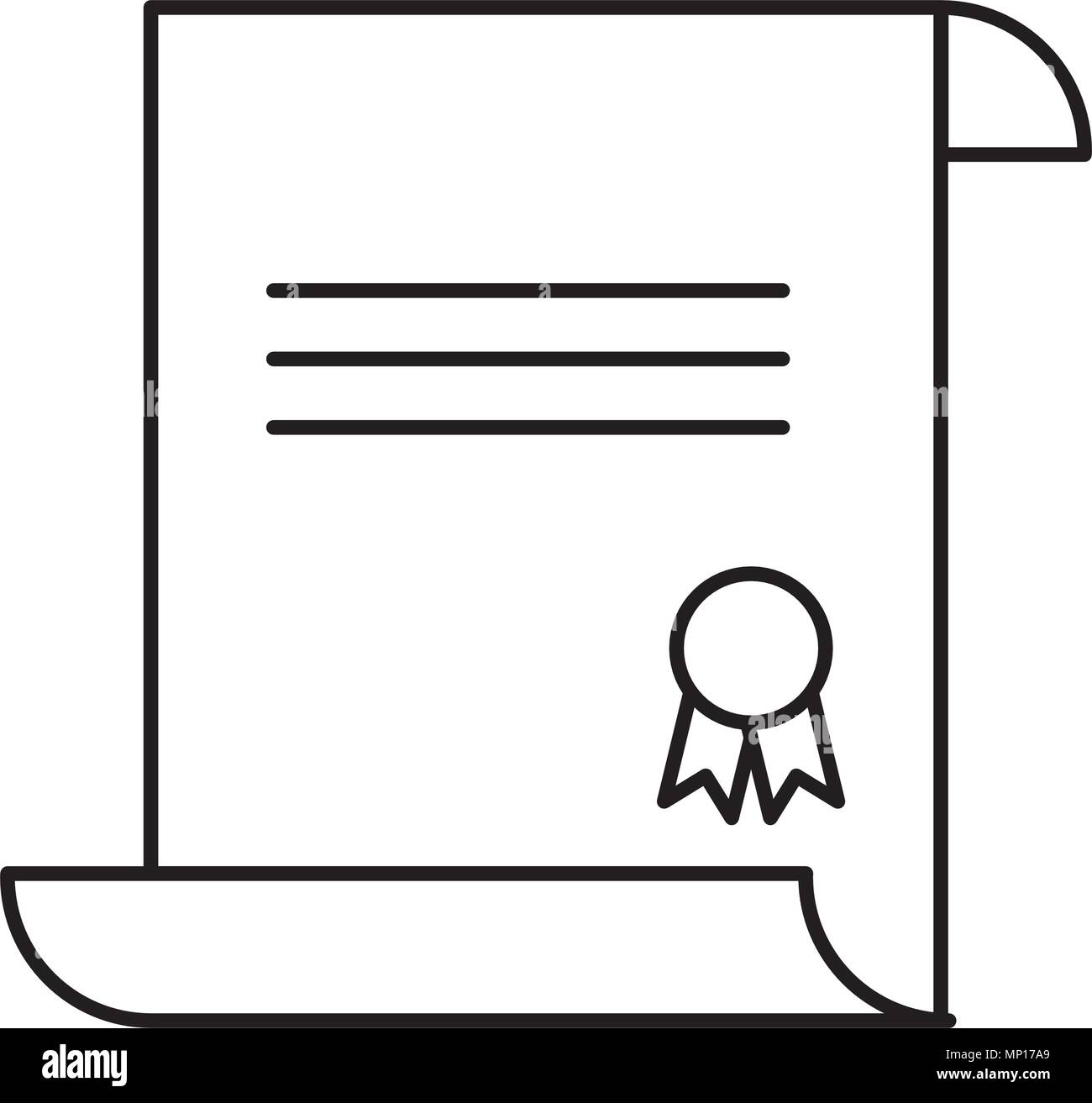 graduation certificate isolated icon vector illustration design Stock ...