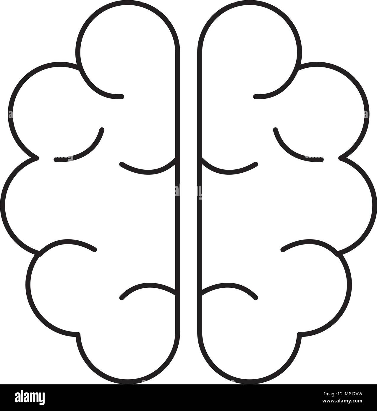 human brain organ icon vector illustration design Stock Vector Image ...