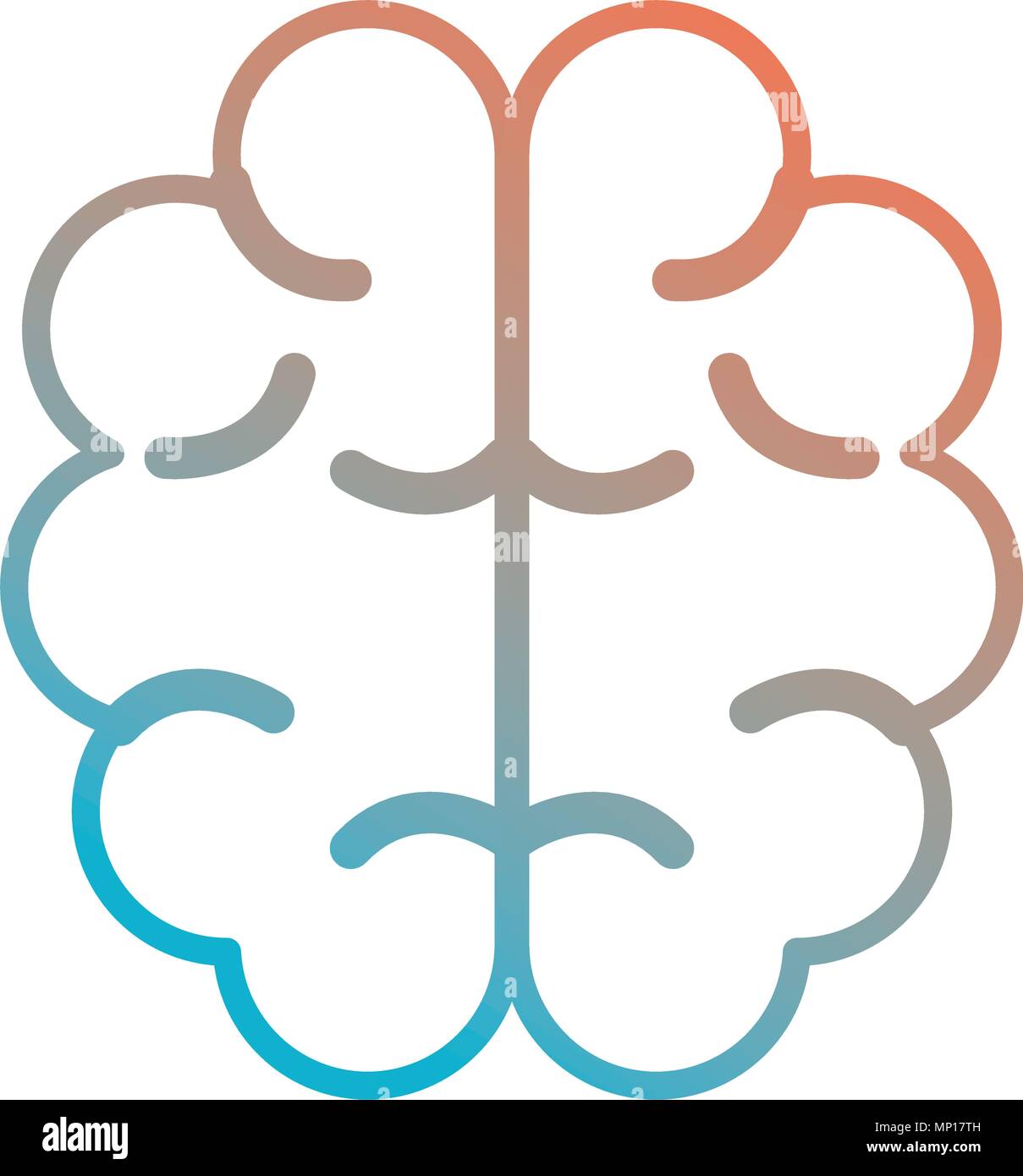 human brain organ icon vector illustration design Stock Vector Image ...