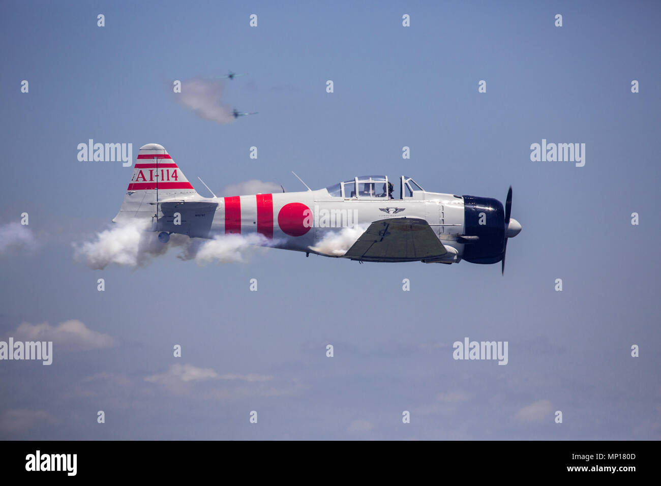 Japanese Zeros at the Central Texas Airshow Stock Photo