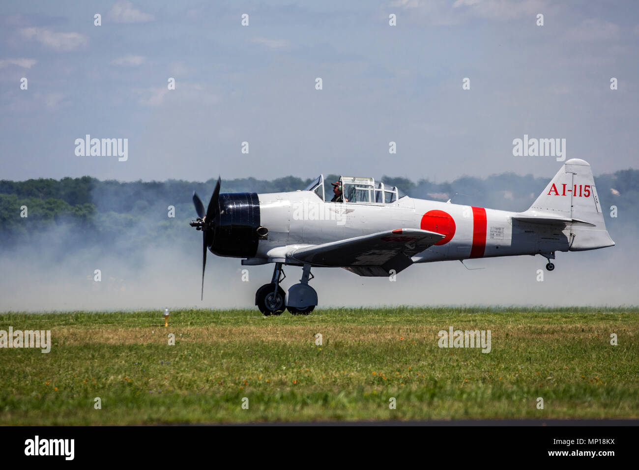 Japanese Zeros at the Central Texas Airshow Stock Photo