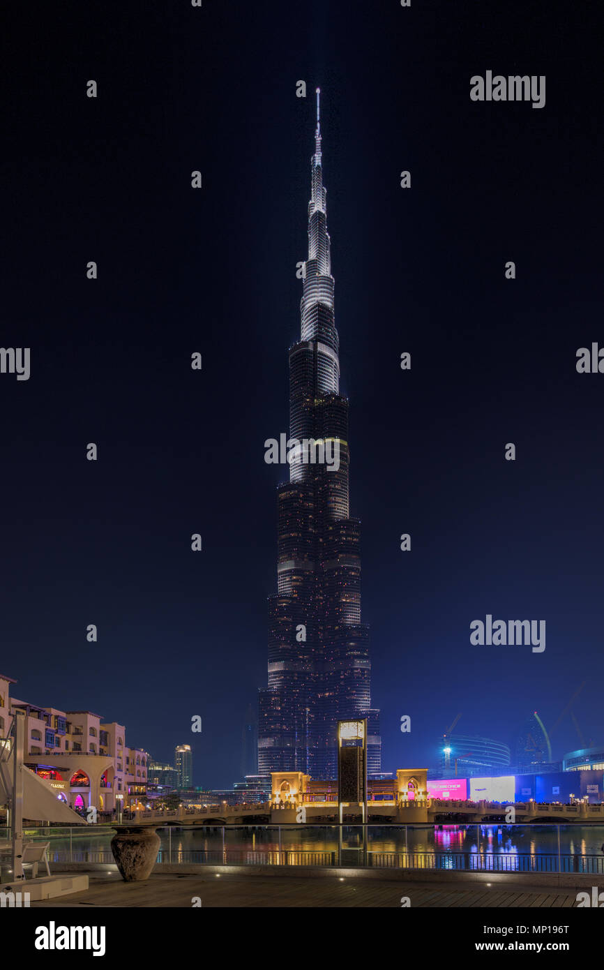 Dubai - Burj Khalifa. Stock Photo