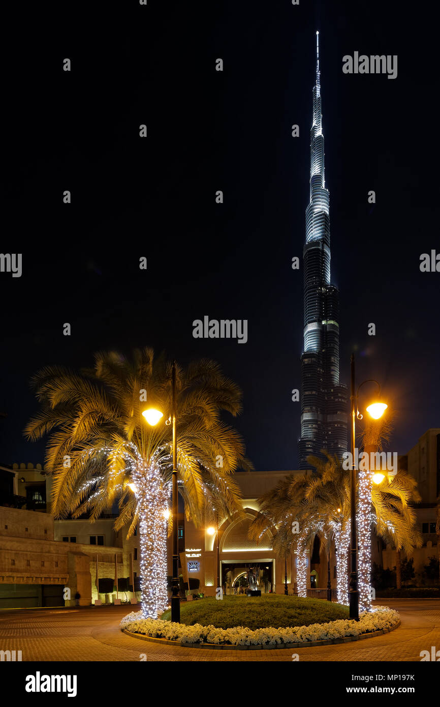 Dubai - Burj Khalifa. Stock Photo