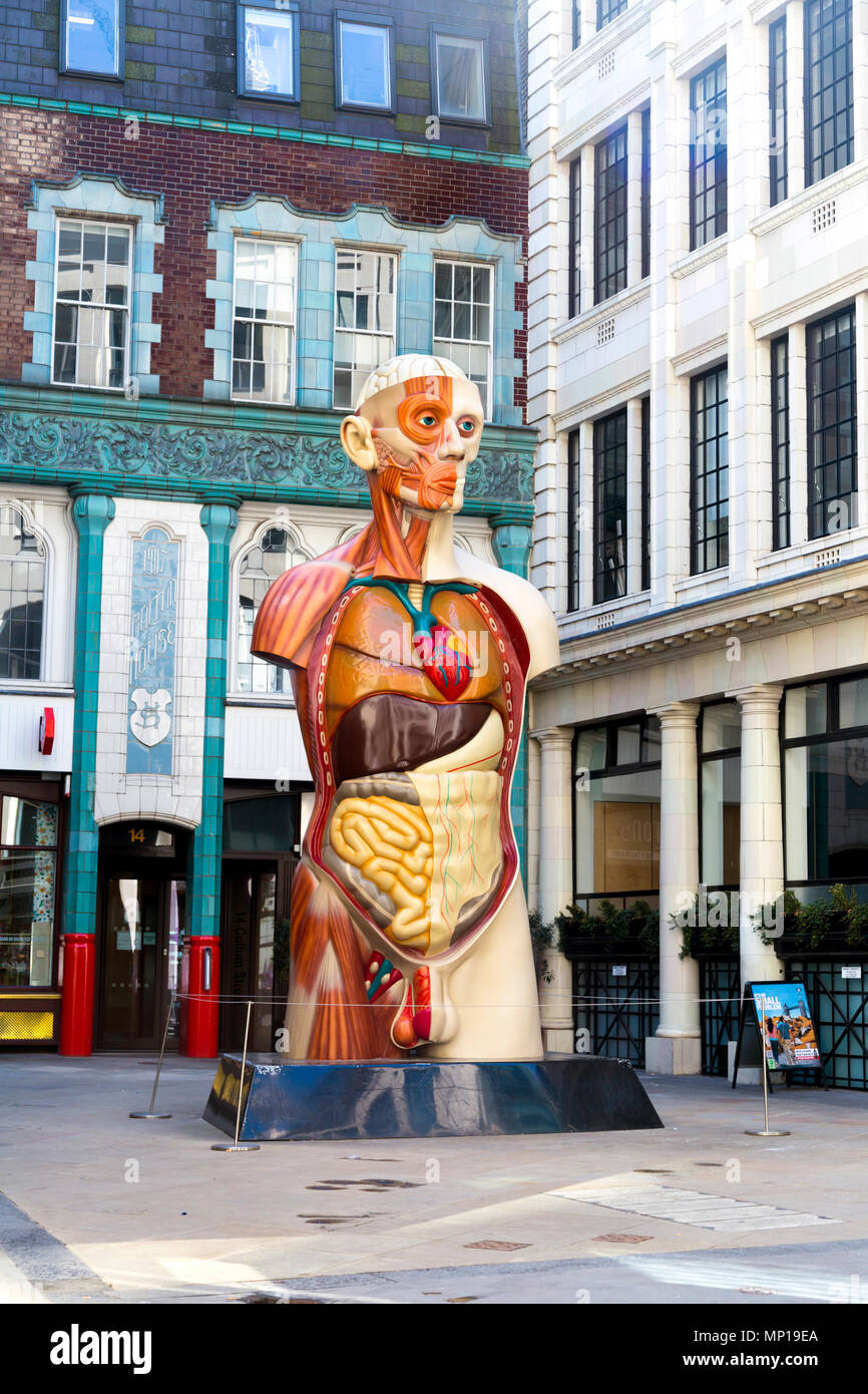 "Temple' (2008) sculpture by British artist Damien Hirst depicting an