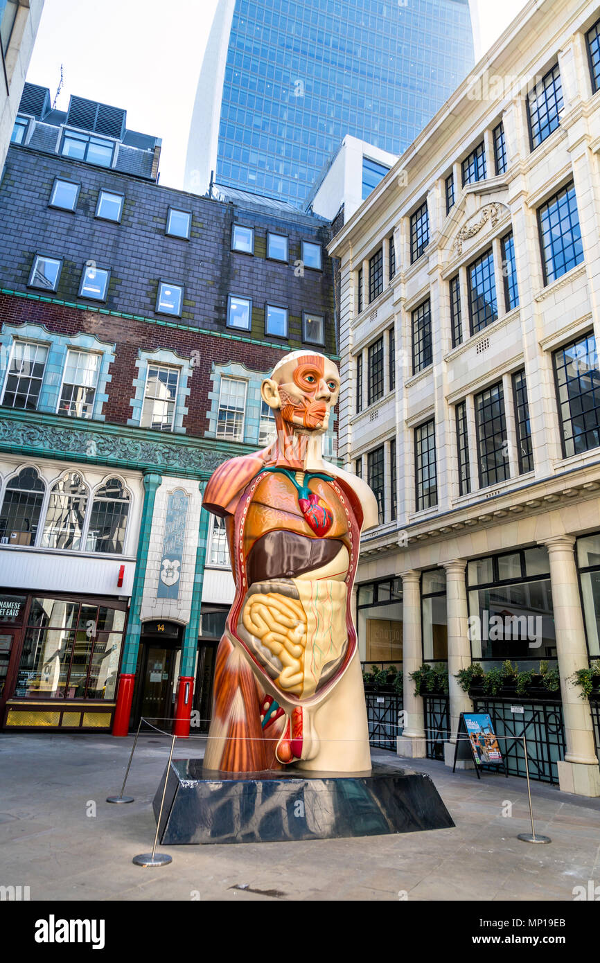 "Temple' (2008) sculpture by British artist Damien Hirst depicting an