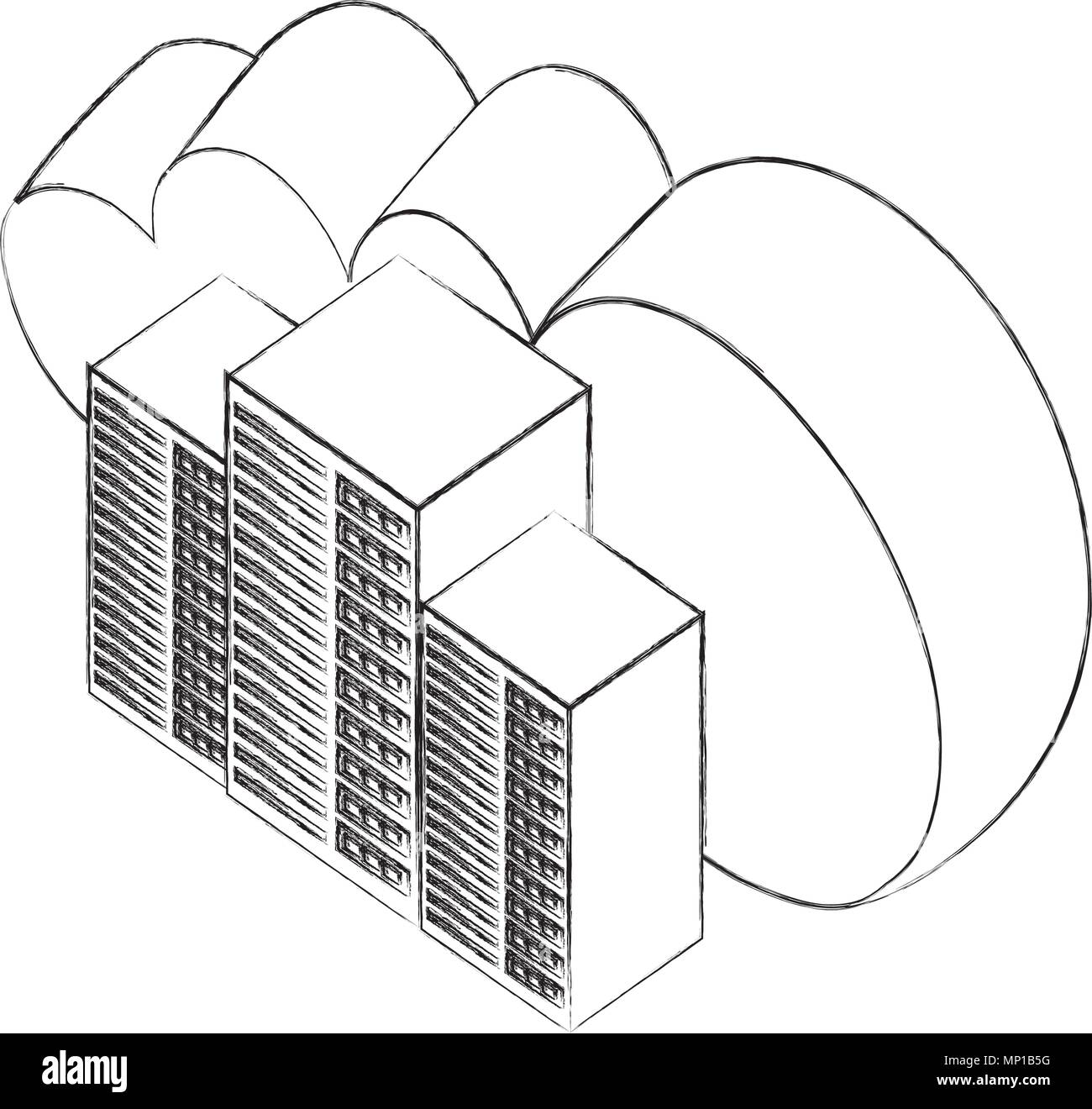 cloud computing data center technology Stock Vector Image & Art - Alamy