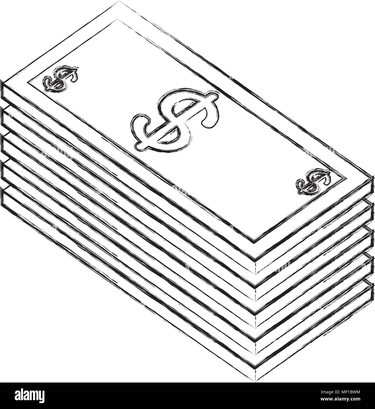 stacked banknote money dollar isometric Stock Vector Image & Art - Alamy