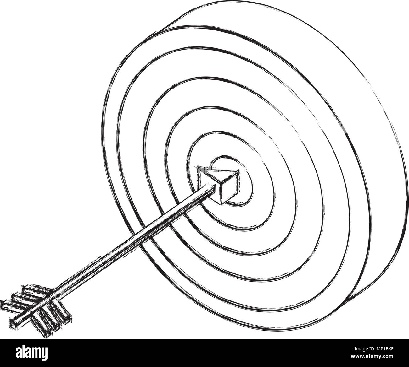 Archery target board Black and White Stock Photos & Images - Alamy
