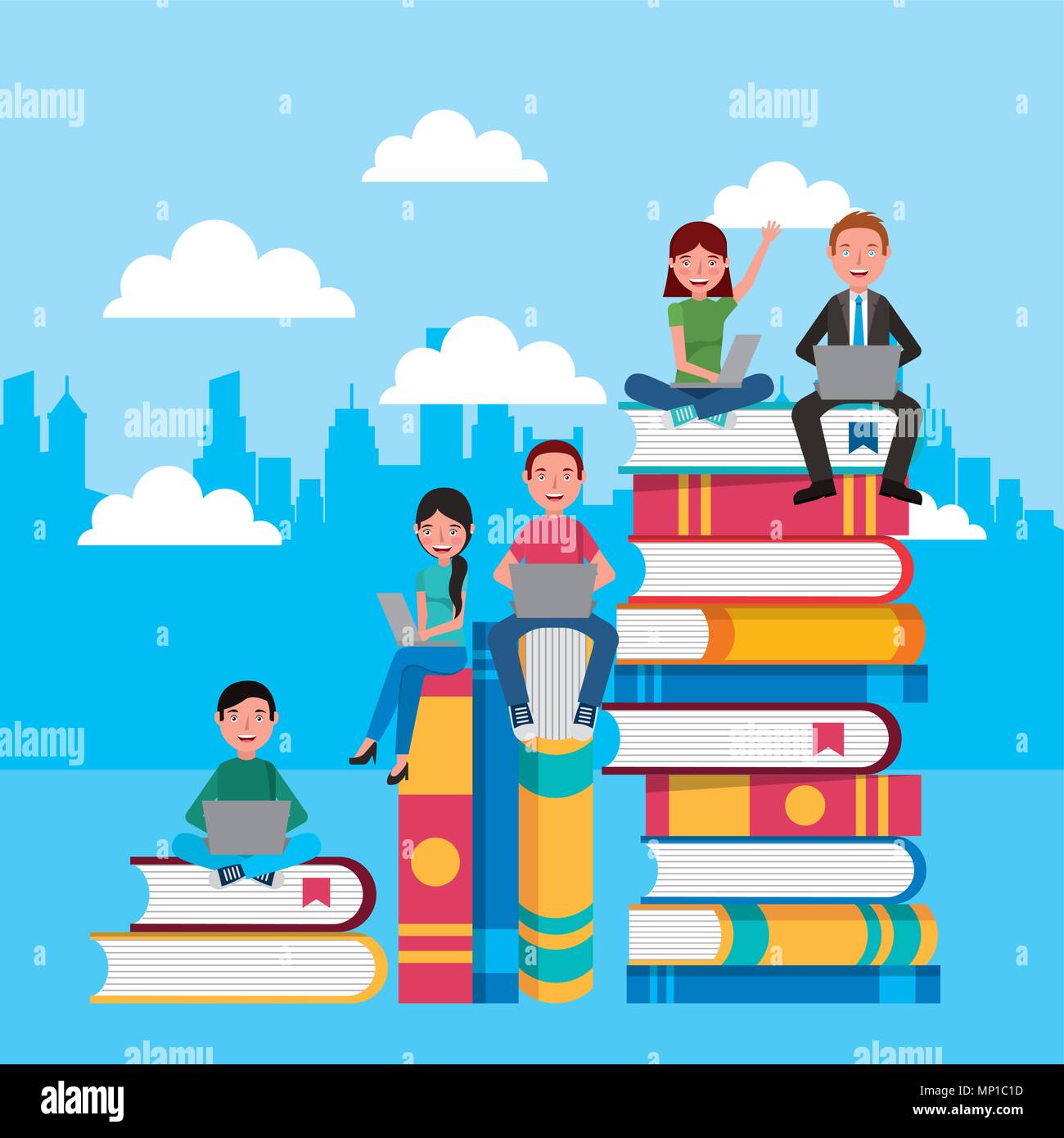 people learning concept Stock Vector Image & Art Alamy