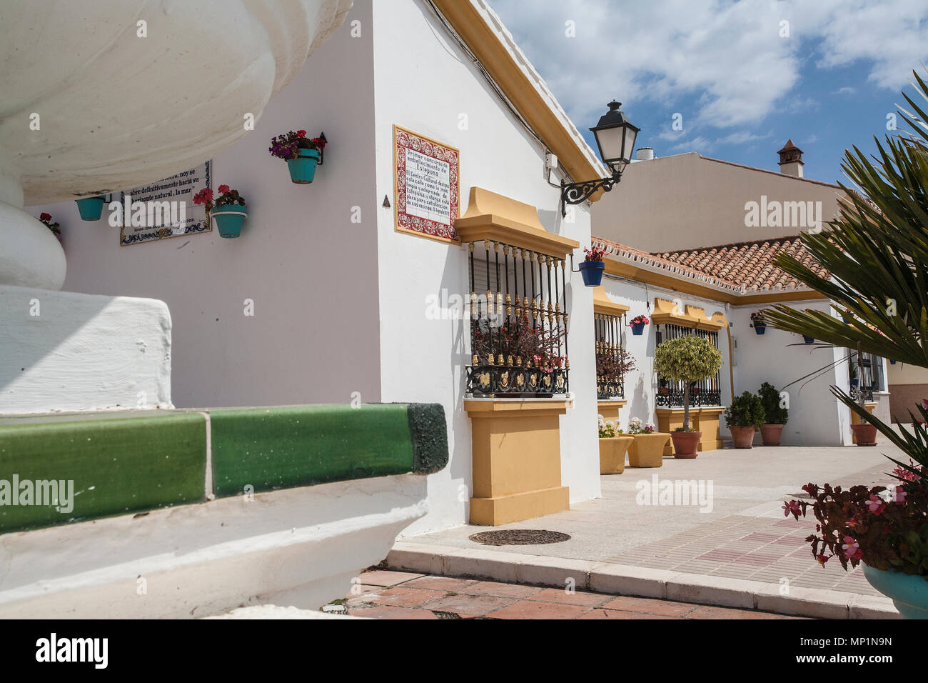 traditional housing in Spain Stock Photo
