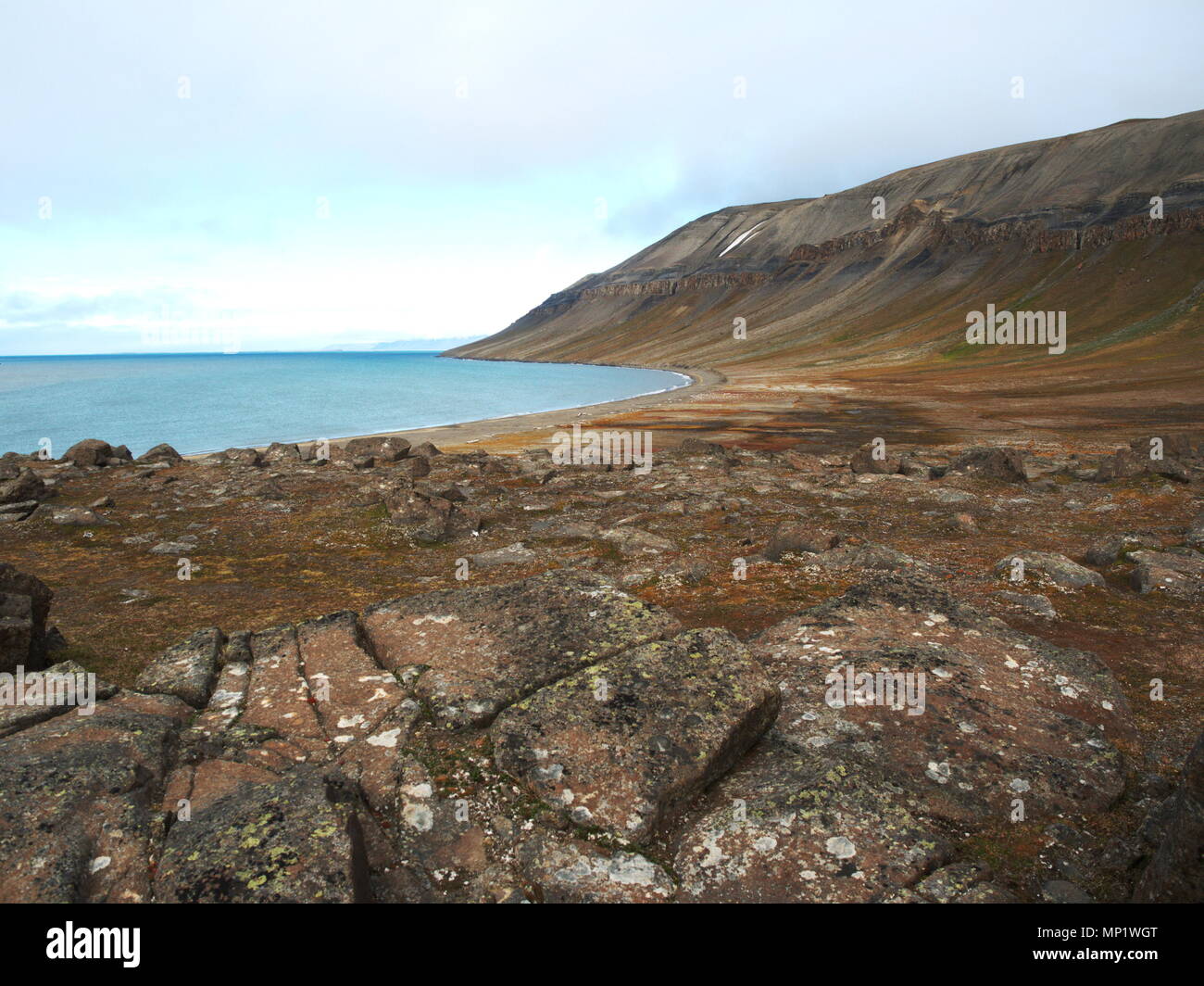 Kapp Lee, Svalbard Stock Photo