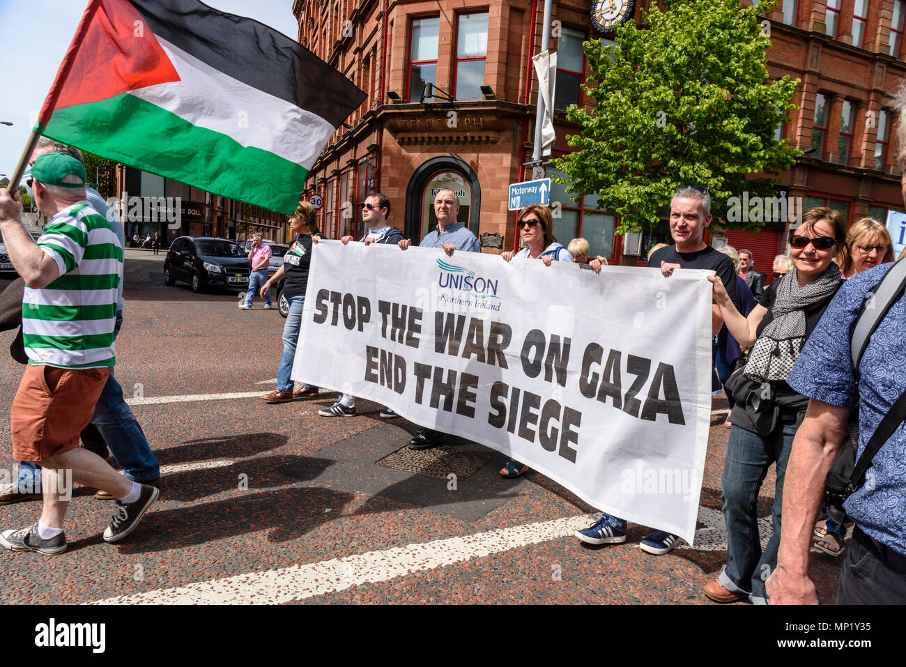 Irish palestinian solidarity campaign hi-res stock photography and