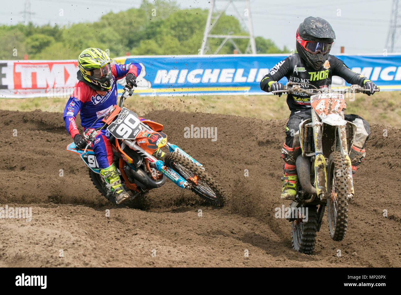 MX Nationals Motocross Championship, Preston Docks, Lancashire. 20th May  2018. The cream of British Motocross talent will be taking to the circuit  at Preston Docks in Lancashire for the Michelin MX Nationals.