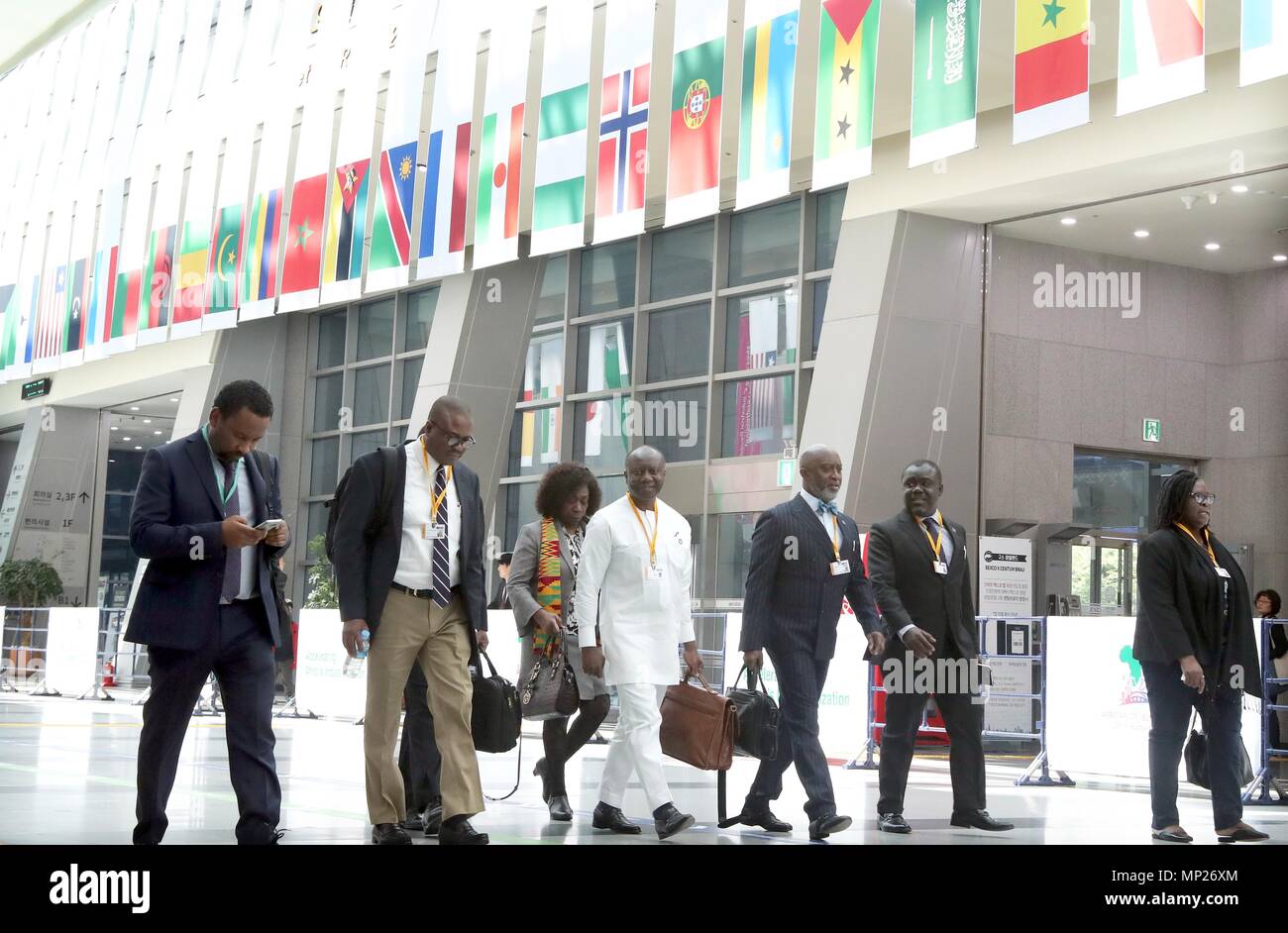 Seoul, South Korea. 21st May, 2018. AfDB annual meeting opens in Busan ...
