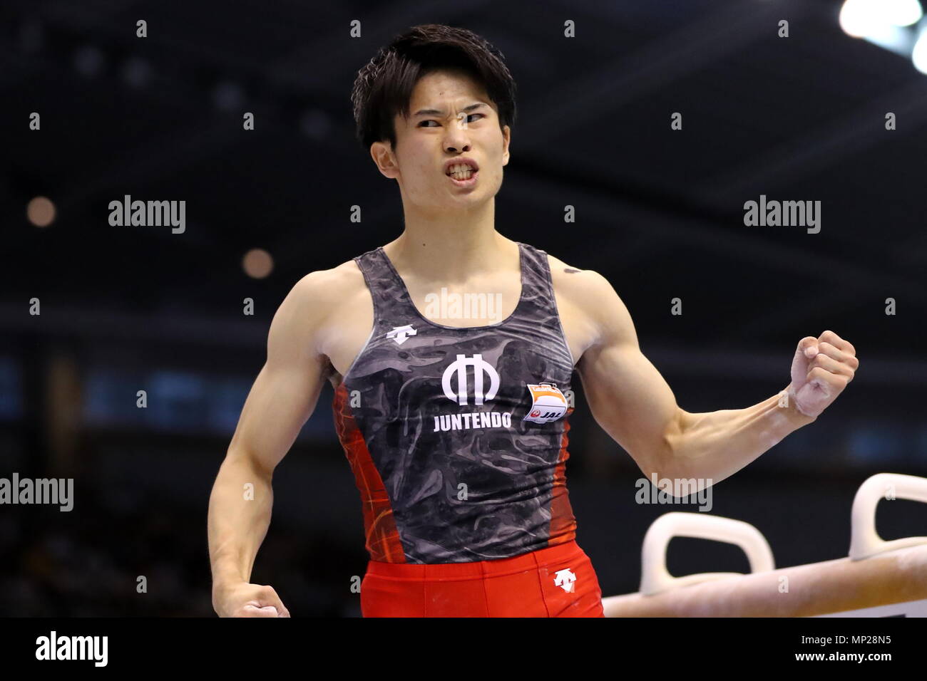 Kazuma Kaya May 18 Artistic Gymnastics The 57th Nhk Cup Men S Individual All Around Pommel Horse At Tokyo Metropolitan Gymnasium Tokyo Japan Photo By Naoki Nishimura Aflo Sport Stock Photo Alamy
