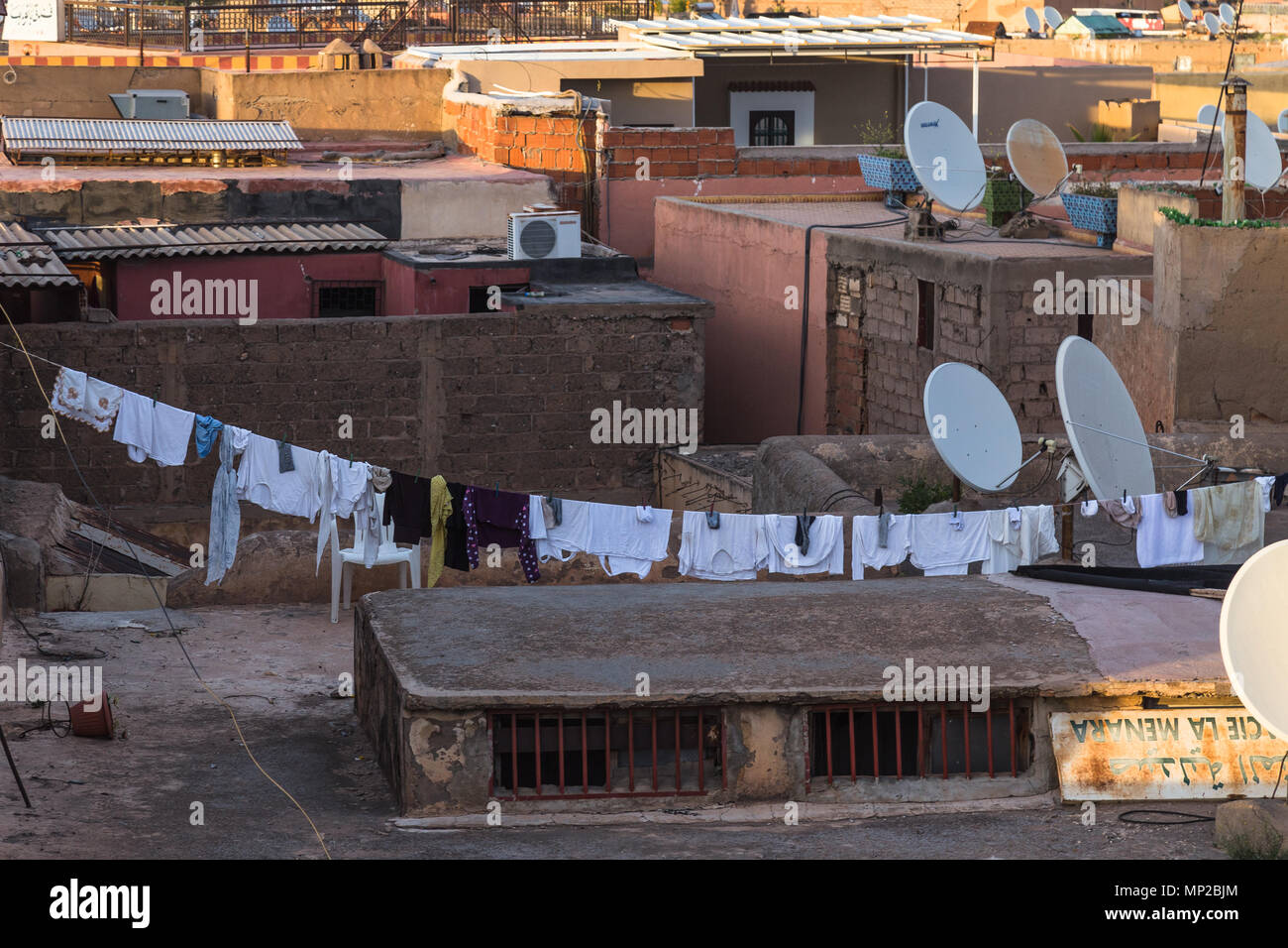 Morocco marrakech roof house hires stock photography and images Alamy