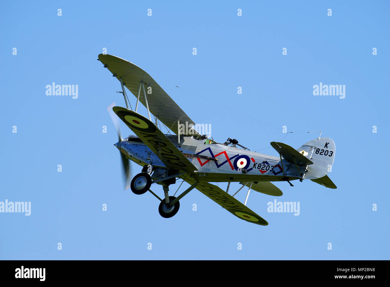 Hawker Demon,K8203, G-BTVE, Shuttleworth Collection, Old Warden, Stock Photo