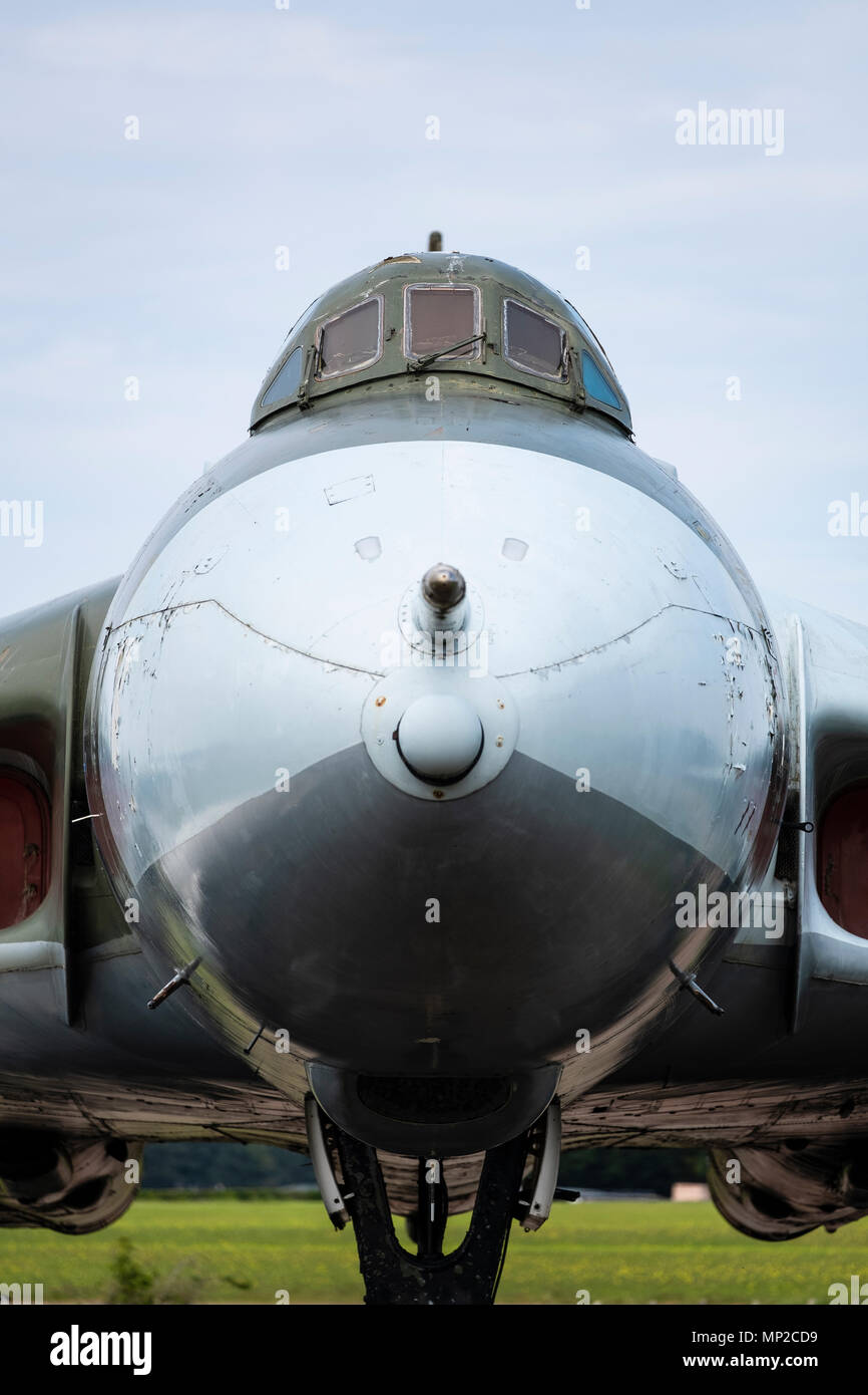 Avro Vulcan B.2A on display at National Museum of Flight at East Fortune Airfield in East Lothian, Scotland, United Kingdom Stock Photo