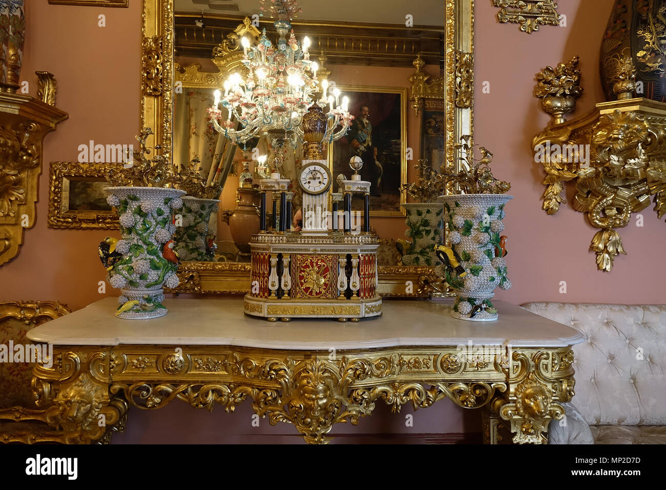 Period art and furniture, Museo Cerralbo, Madrid Stock Photo