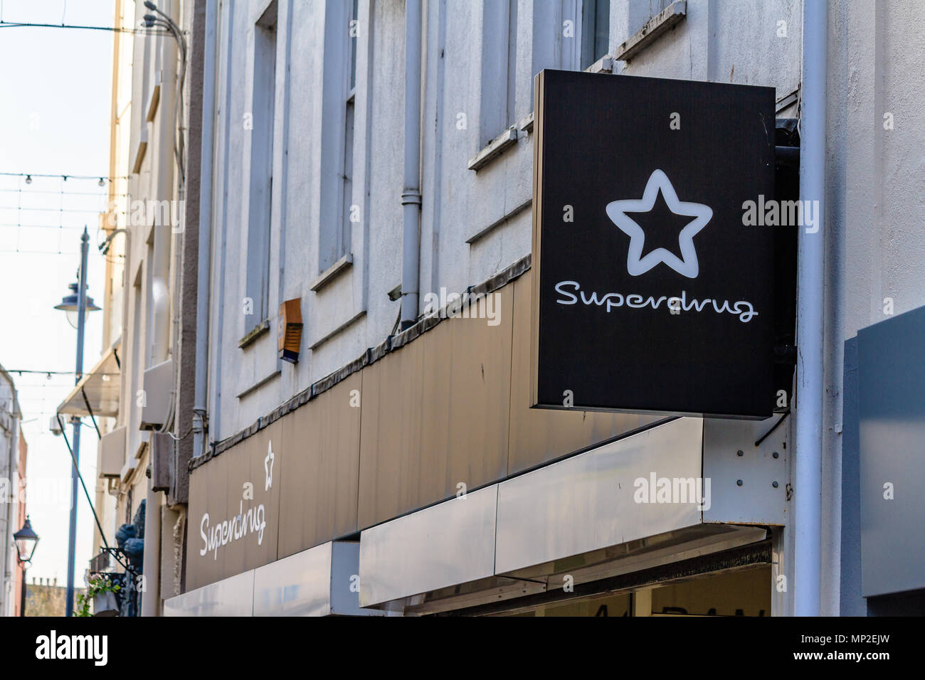 Superdrug shop front in Teignmouth, Devon, UK. May 2018. Stock Photo