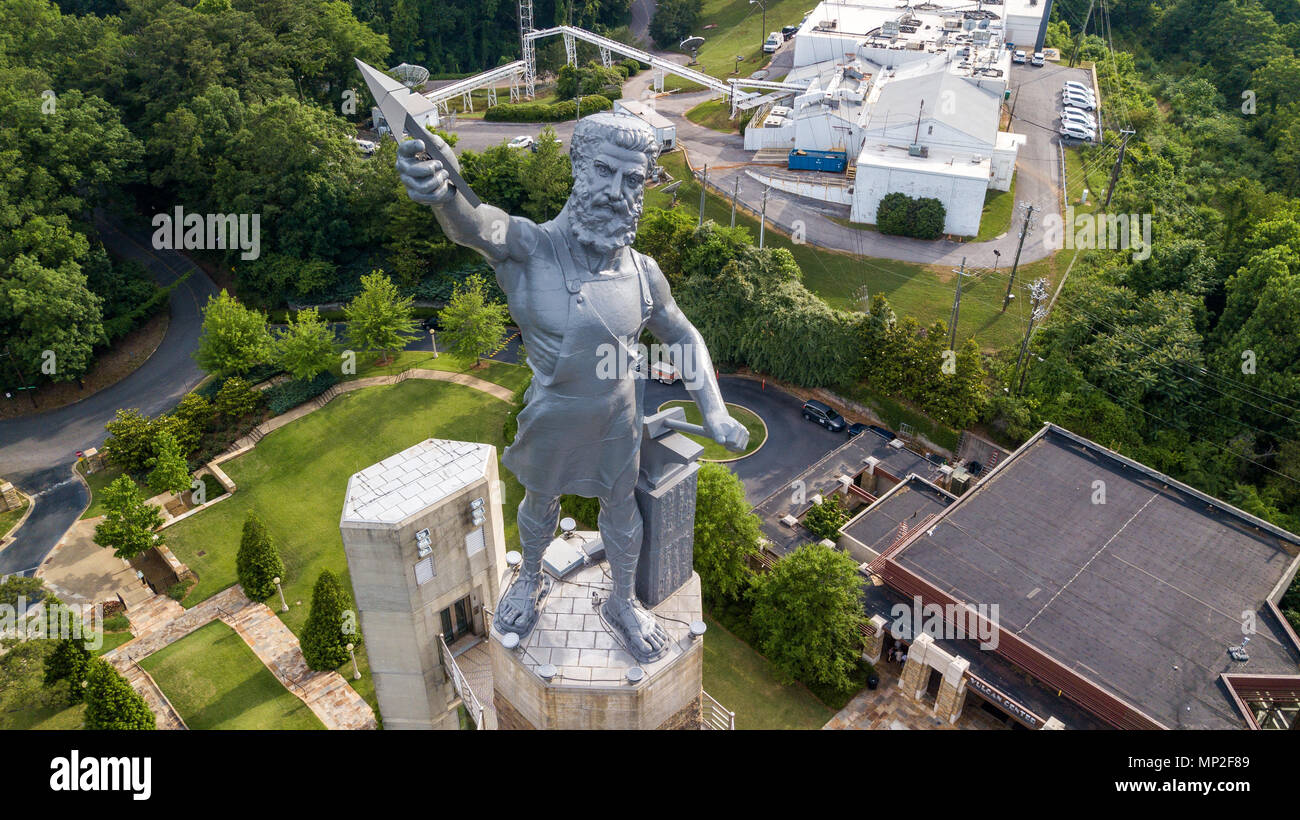 The Vulcan Statue, Vulcan Park, Birmingham, Alabama, USA Stock Photo