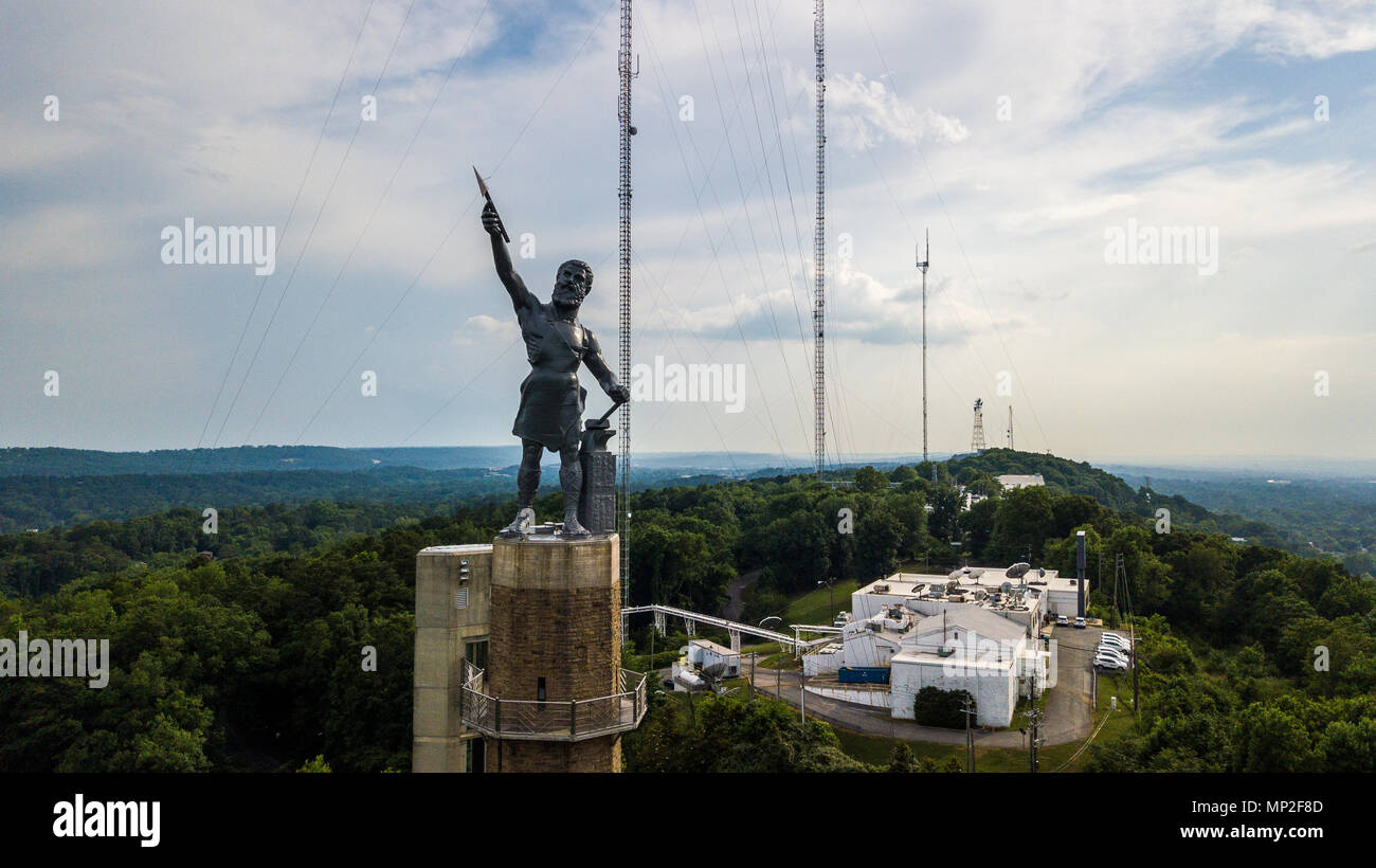 The Vulcan Statue, Vulcan Park, Birmingham, Alabama, USA Stock Photo