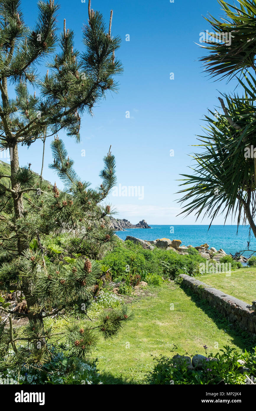 Lamorna Cove in Cornwall Stock Photo - Alamy