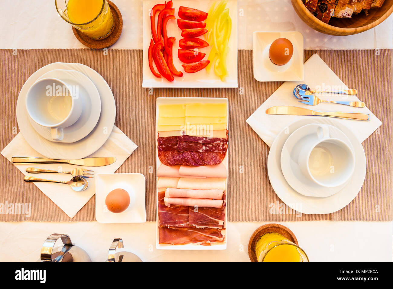 Usually Revocation Staircase Breakfast table setting hi-res stock photography and images - Alamy