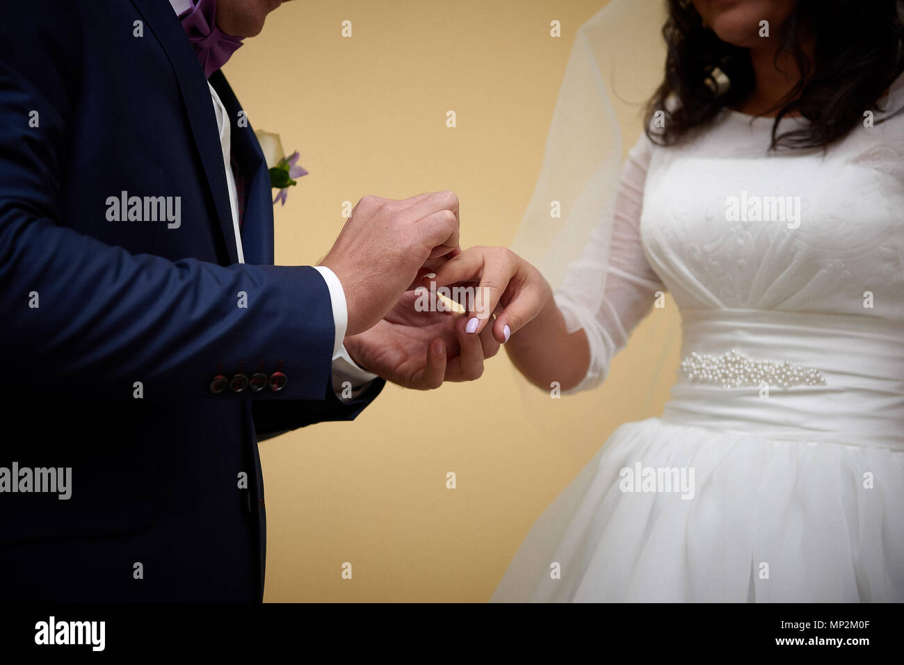 Exchanging Of Rings Close up hands exchanging wedding hi-res stock photography and images ...